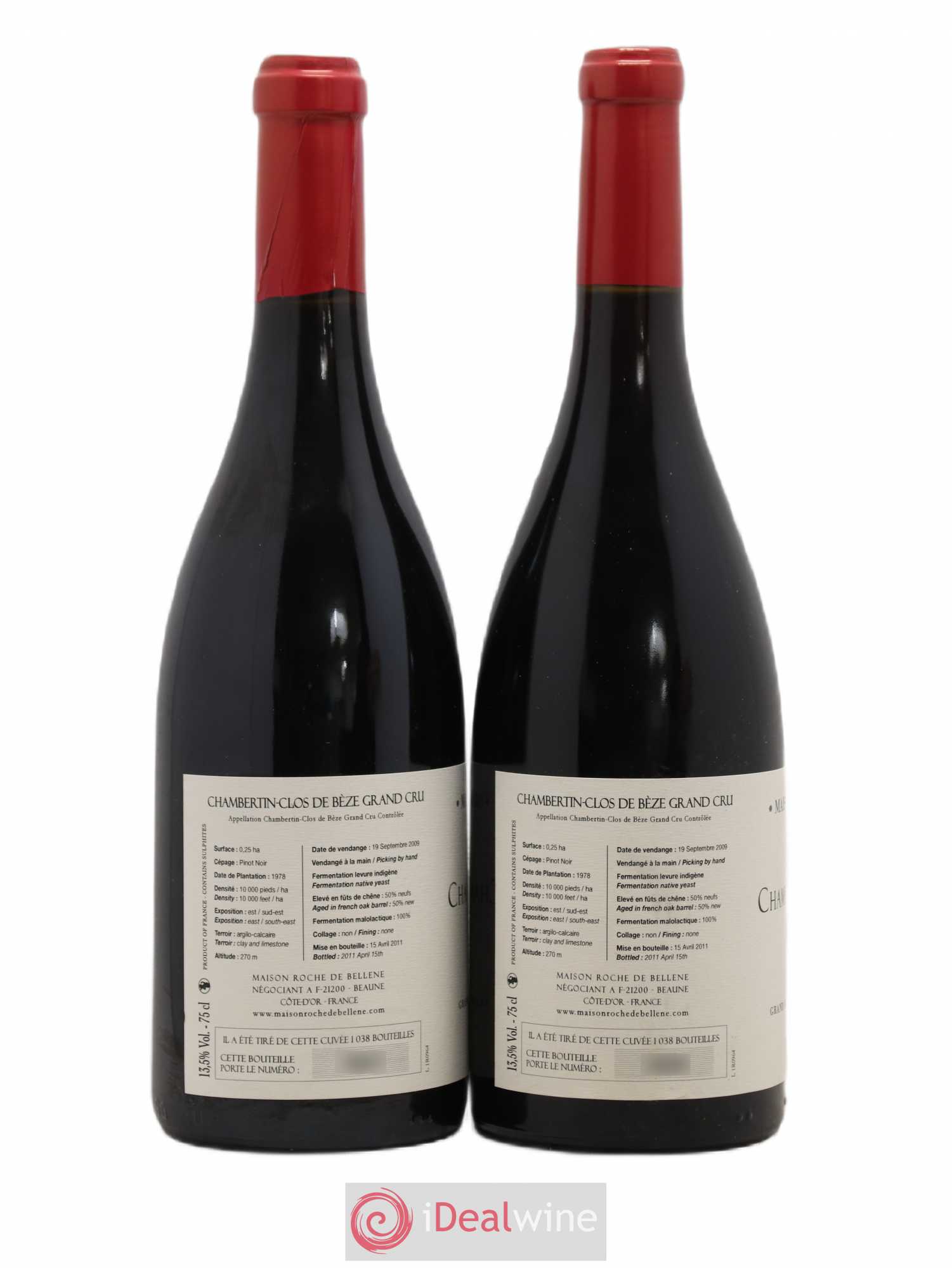 Chambertin Clos de Bèze Grand Cru Nicolas Potel Maison Roche de Bellene 2009 - Lot de 2 bouteilles - 1