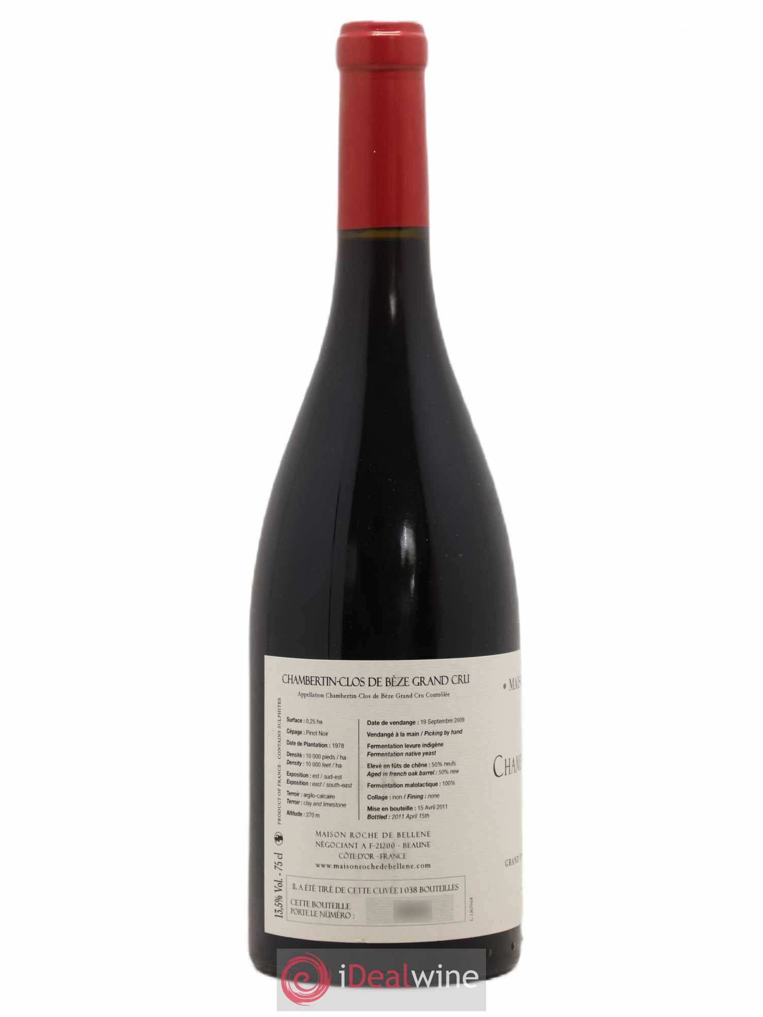 Chambertin Clos de Bèze Grand Cru Nicolas Potel Maison Roche de Bellene 2009 - Lot de 1 bouteille - 1