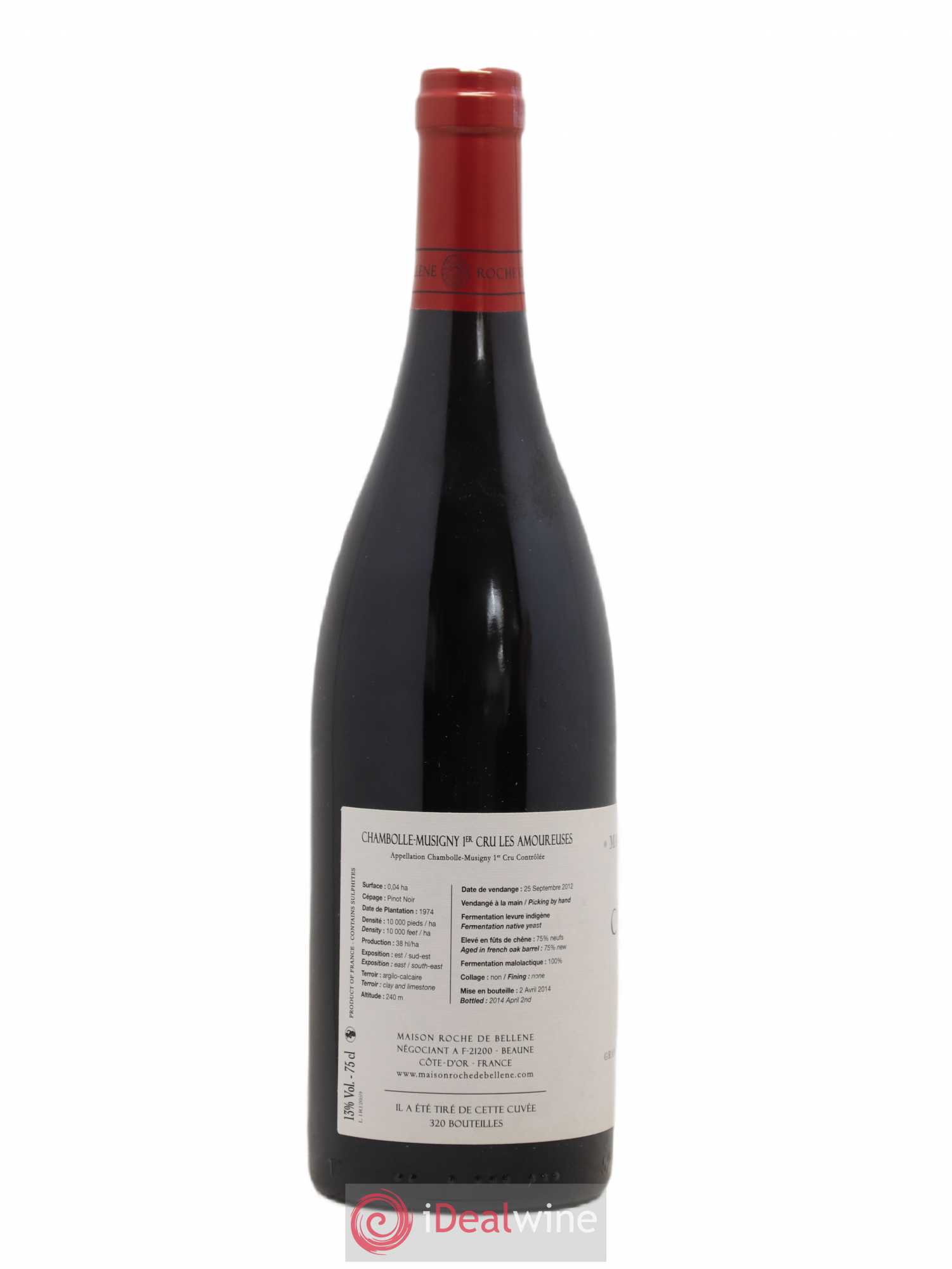 Chambolle-Musigny 1er Cru Les Amoureuses Maison Roche de Bellene 2012 - Lot de 1 bouteille - 1