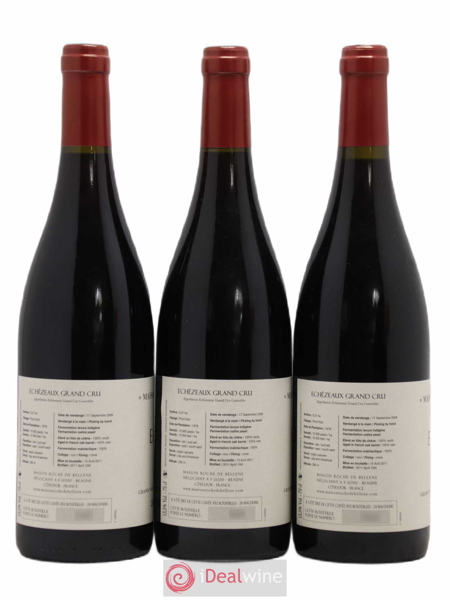 Echezeaux Grand Cru Maison Roche de Bellene 2009 - Lot de 3 bouteilles - 1