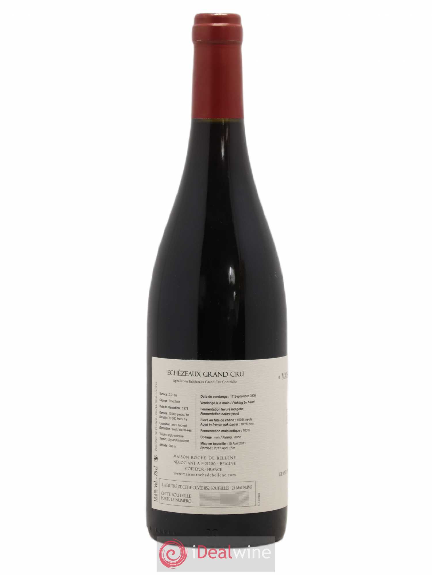 Echezeaux Grand Cru Maison Roche de Bellene 2009 - Lot de 1 bouteille - 1