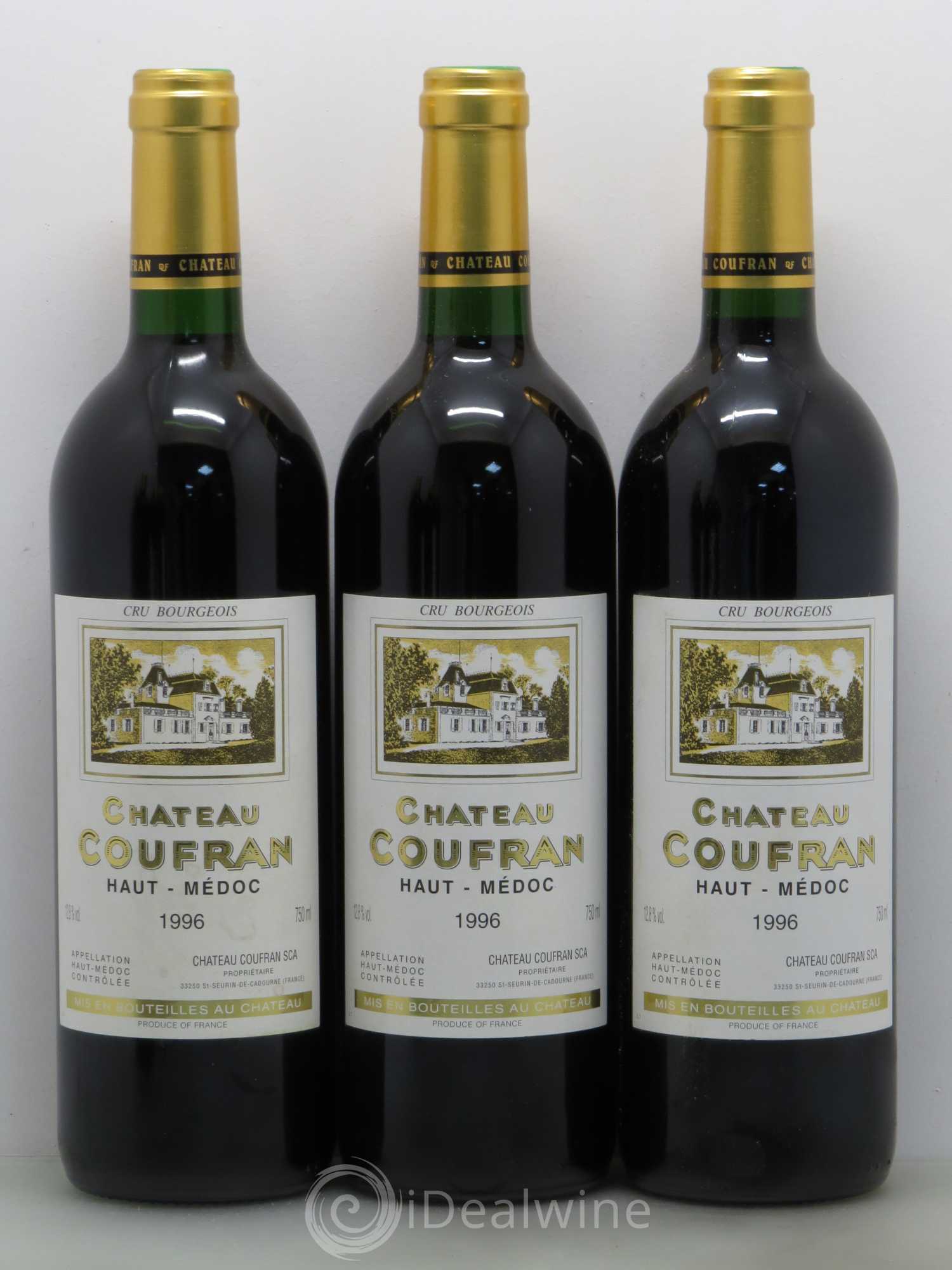 Château Coufran Cru Bourgeois 1996 - Lot de 6 bouteilles - 1