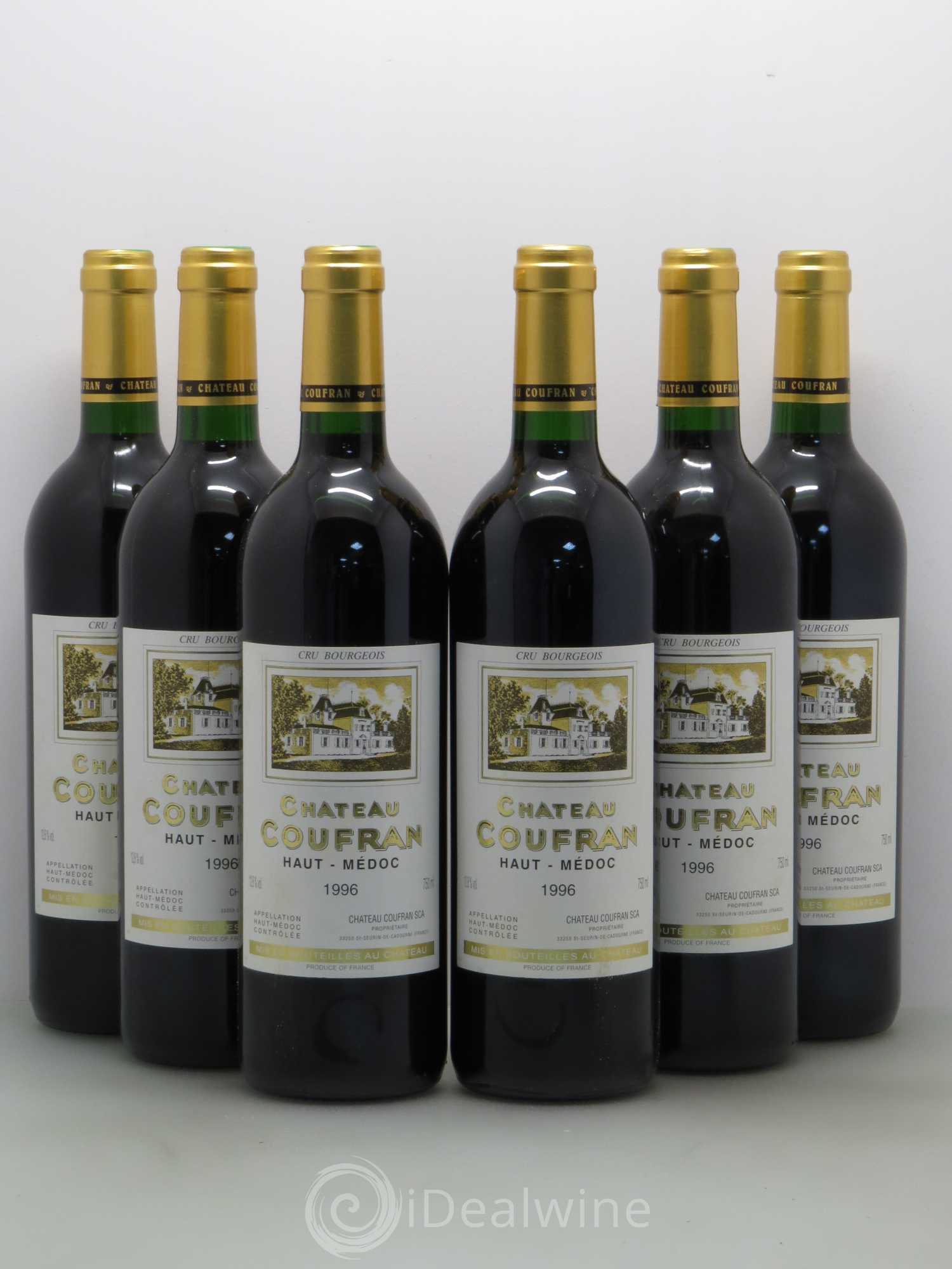 Château Coufran Cru Bourgeois 1996 - Lot de 6 bouteilles - 0