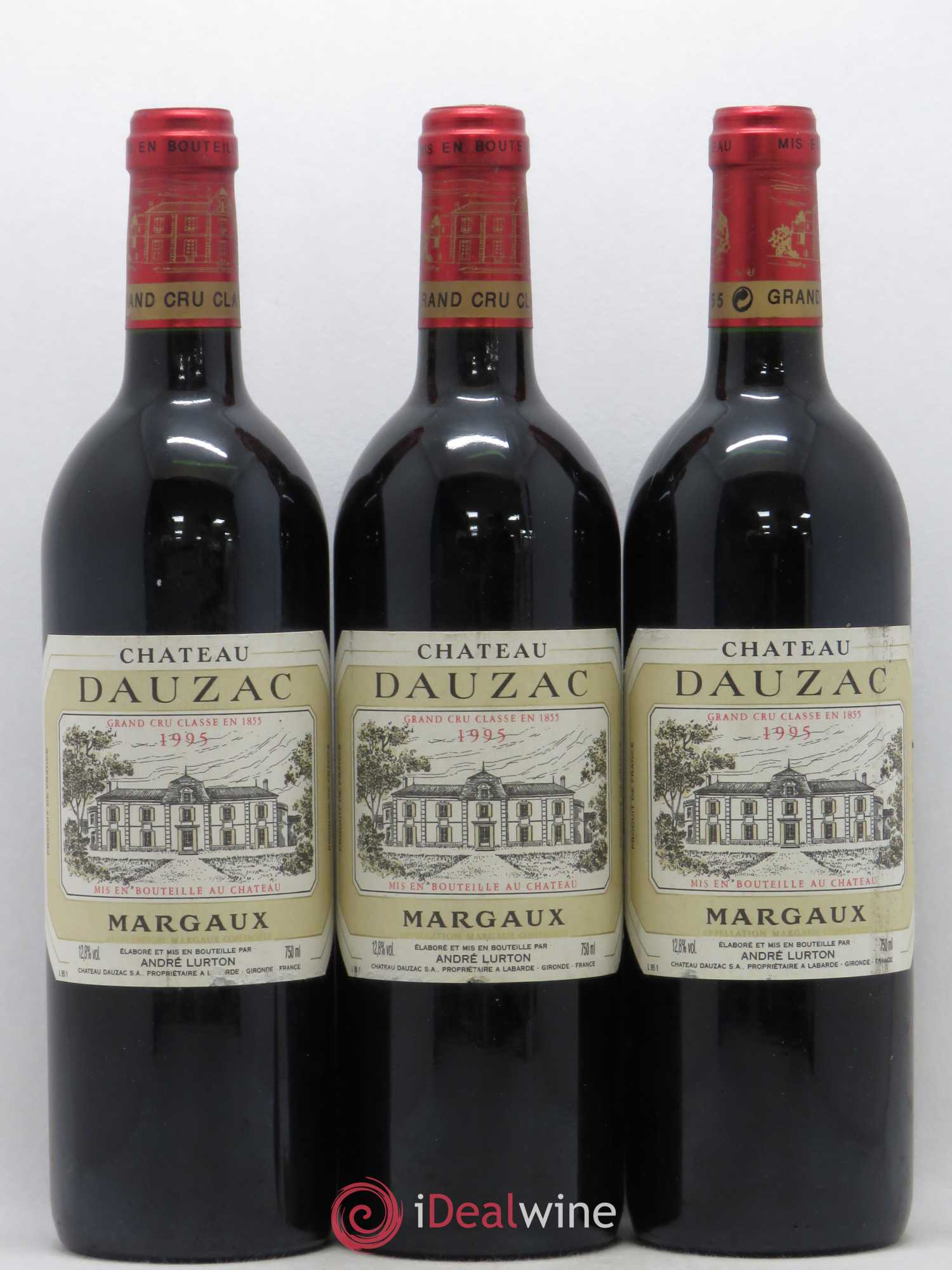 Château Dauzac 5ème Grand Cru Classé 1995 - Lot de 3 bouteilles - 0