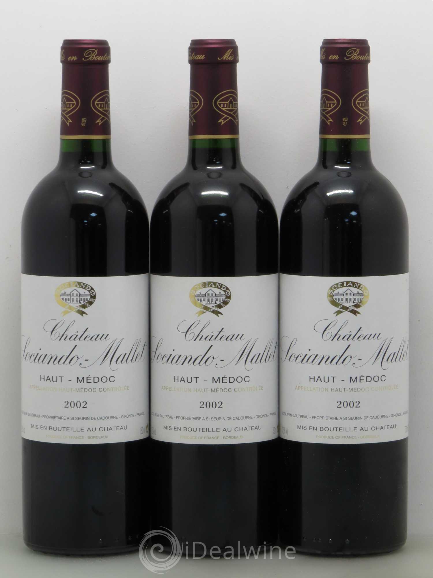 Château Sociando Mallet 2002 - Lot de 12 bouteilles - 4