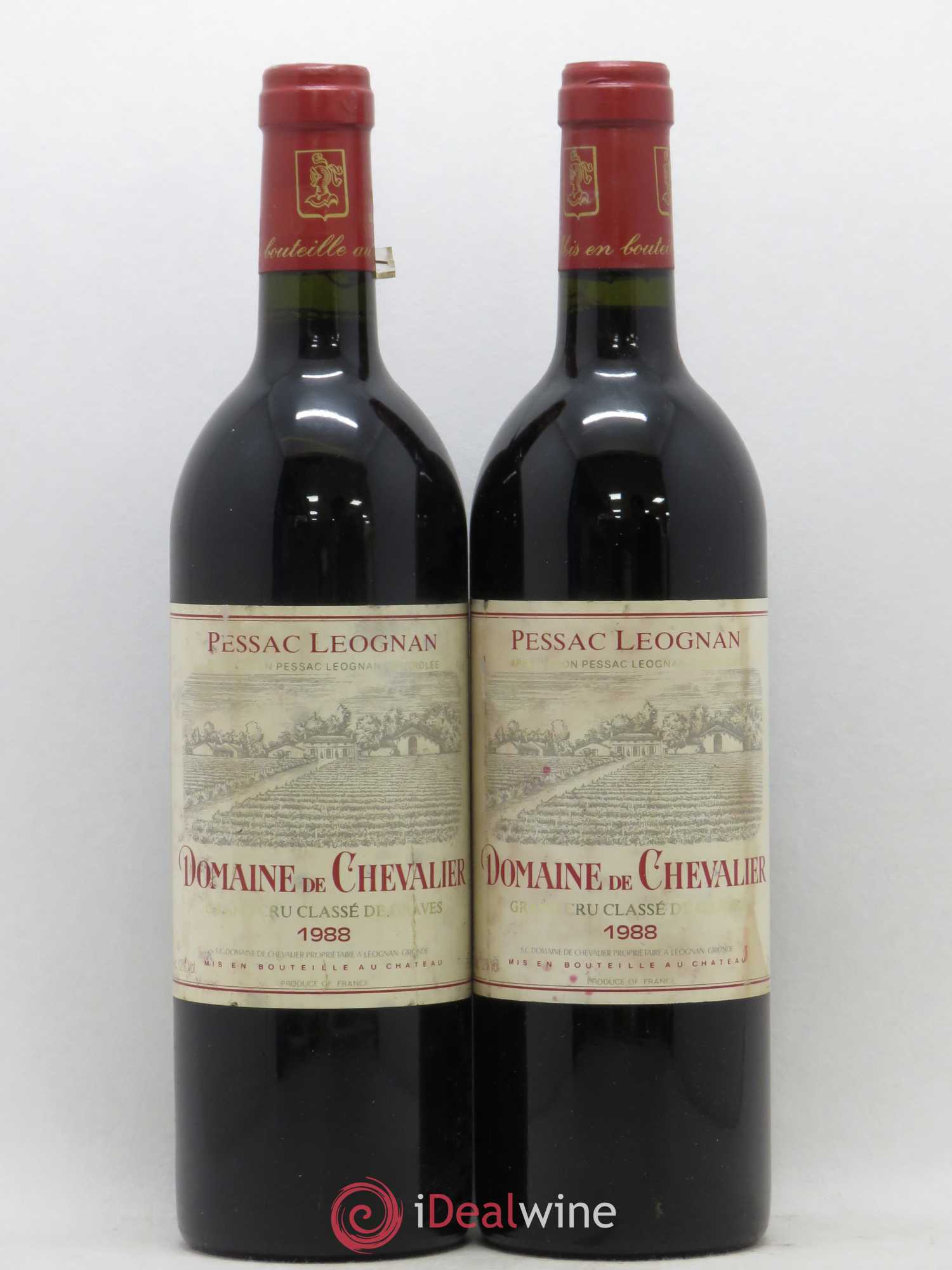 Domaine de Chevalier Cru Classé de Graves 1988 - Lot de 2 bouteilles - 0