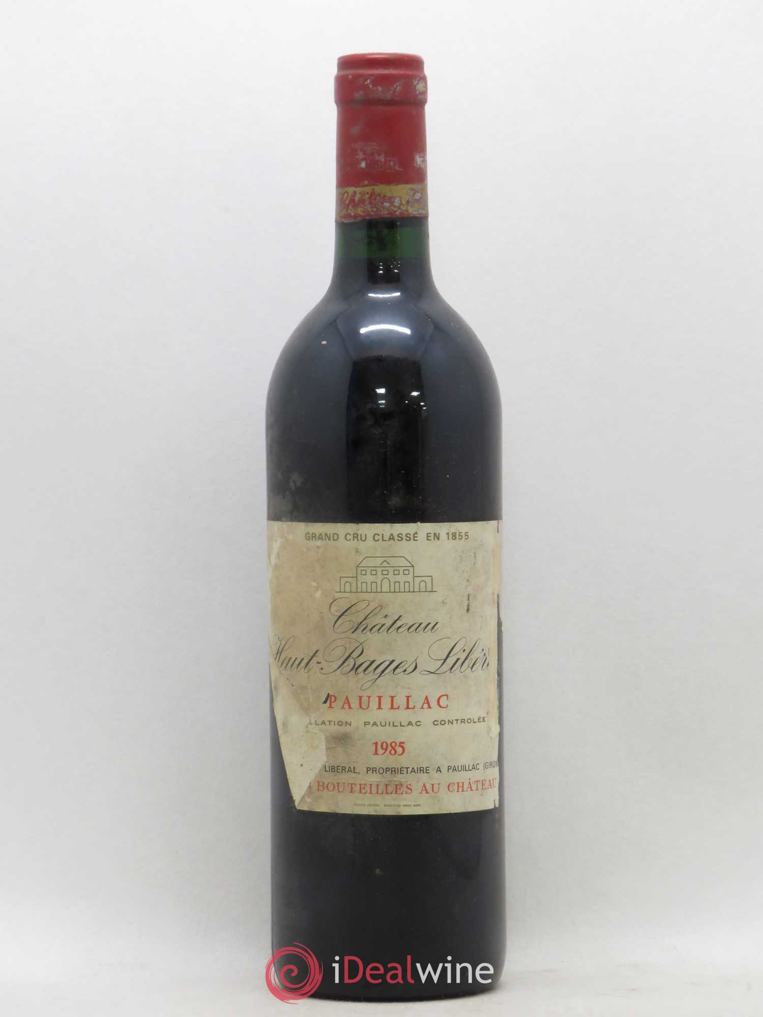 Château Haut Bages Libéral 5ème Grand Cru Classé 1985 - Lot de 1 bouteille - 0