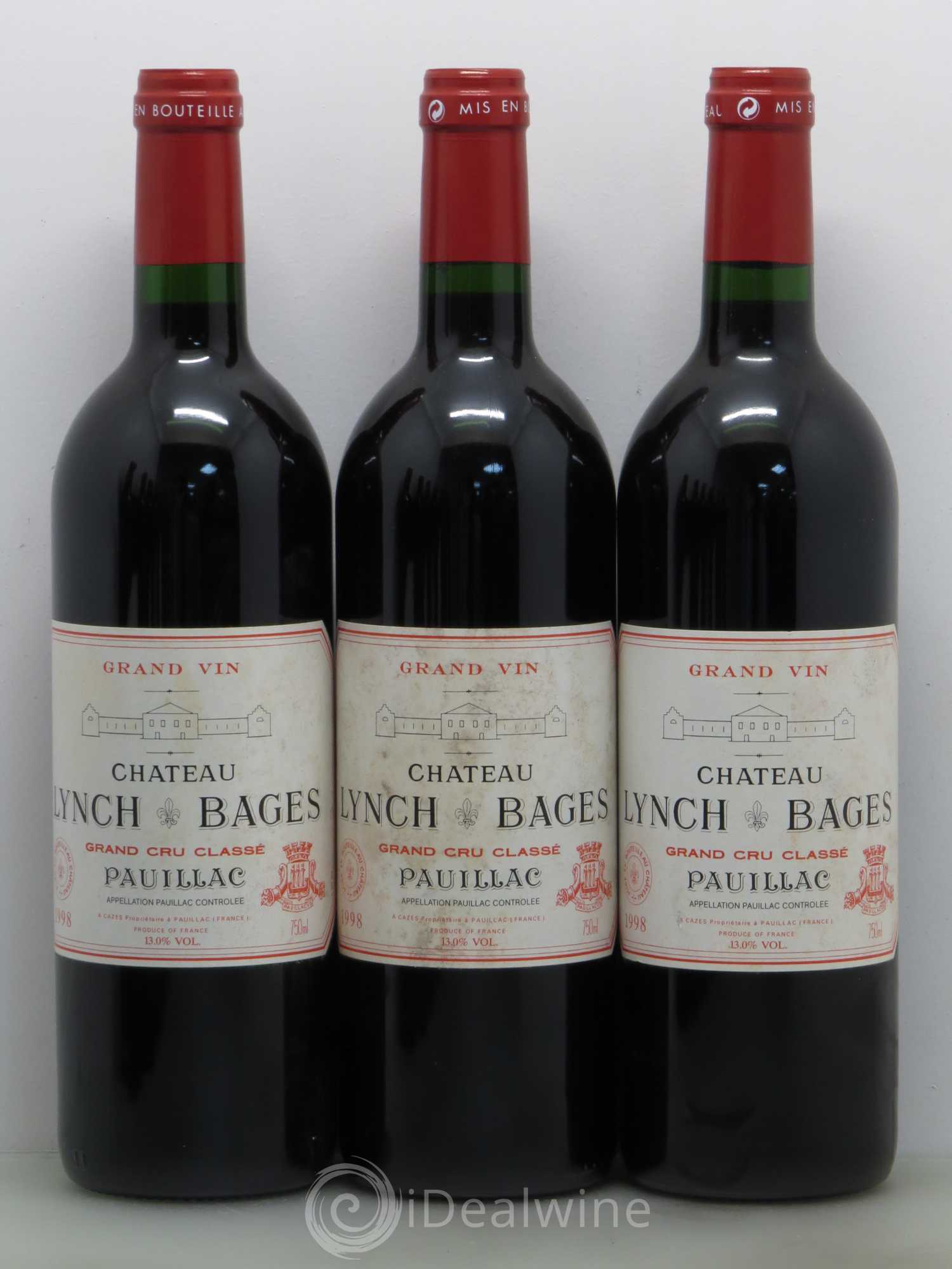Château Lynch Bages 5ème Grand Cru Classé 1998 - Lot de 12 bouteilles - 2
