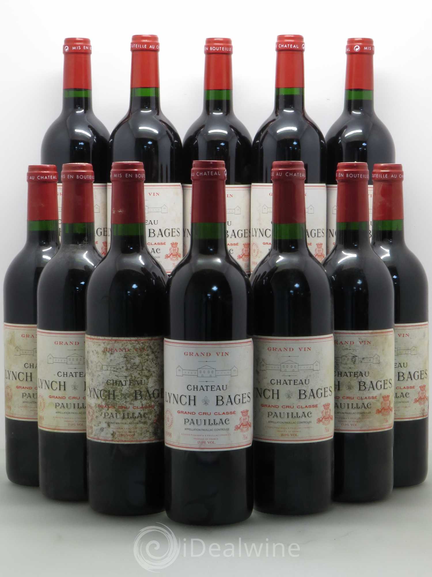 Château Lynch Bages 5ème Grand Cru Classé 1998 - Lot de 12 bouteilles - 0