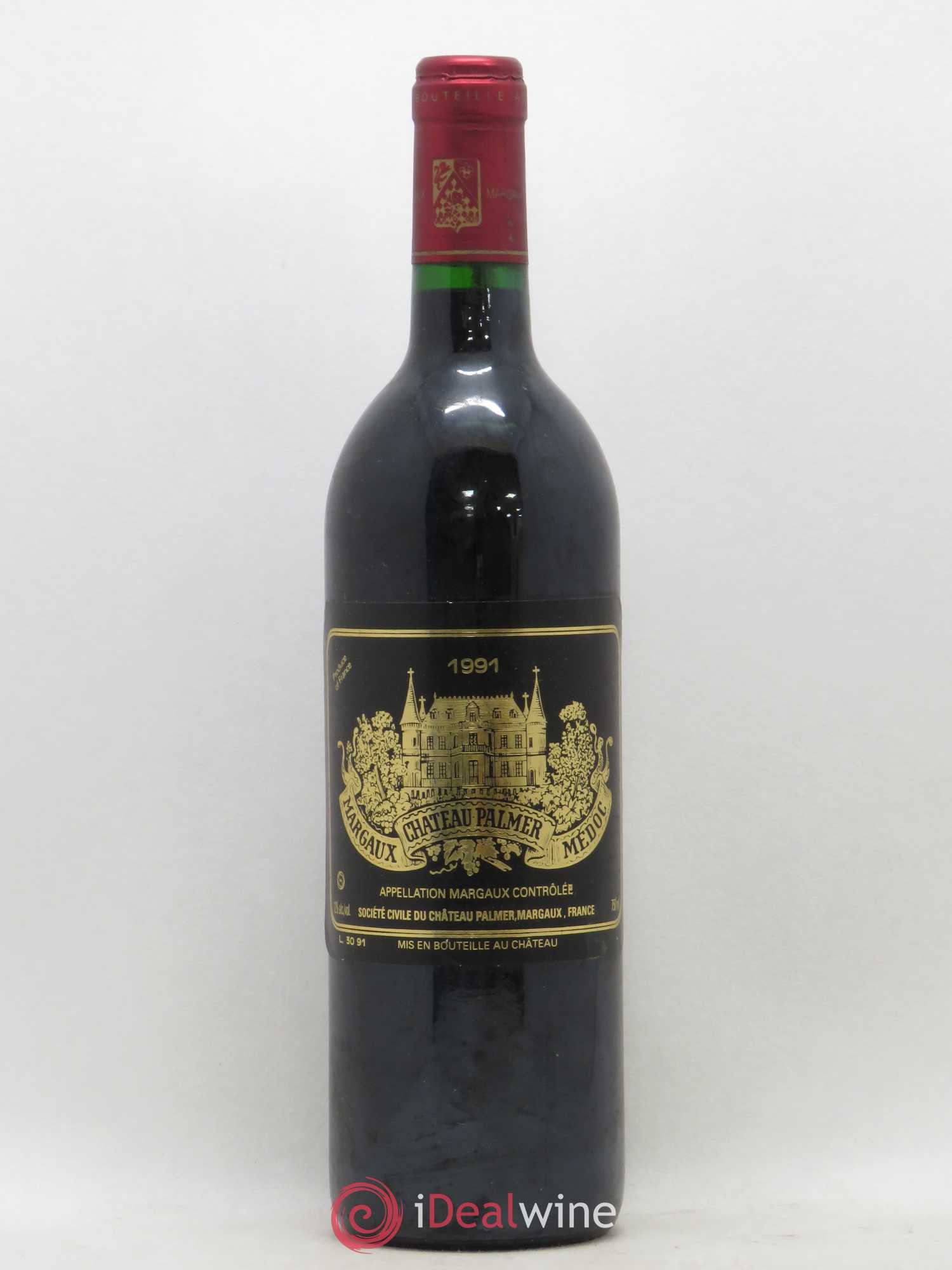 Château Palmer 3ème Grand Cru Classé 1991 - Lot de 1 bouteille - 0