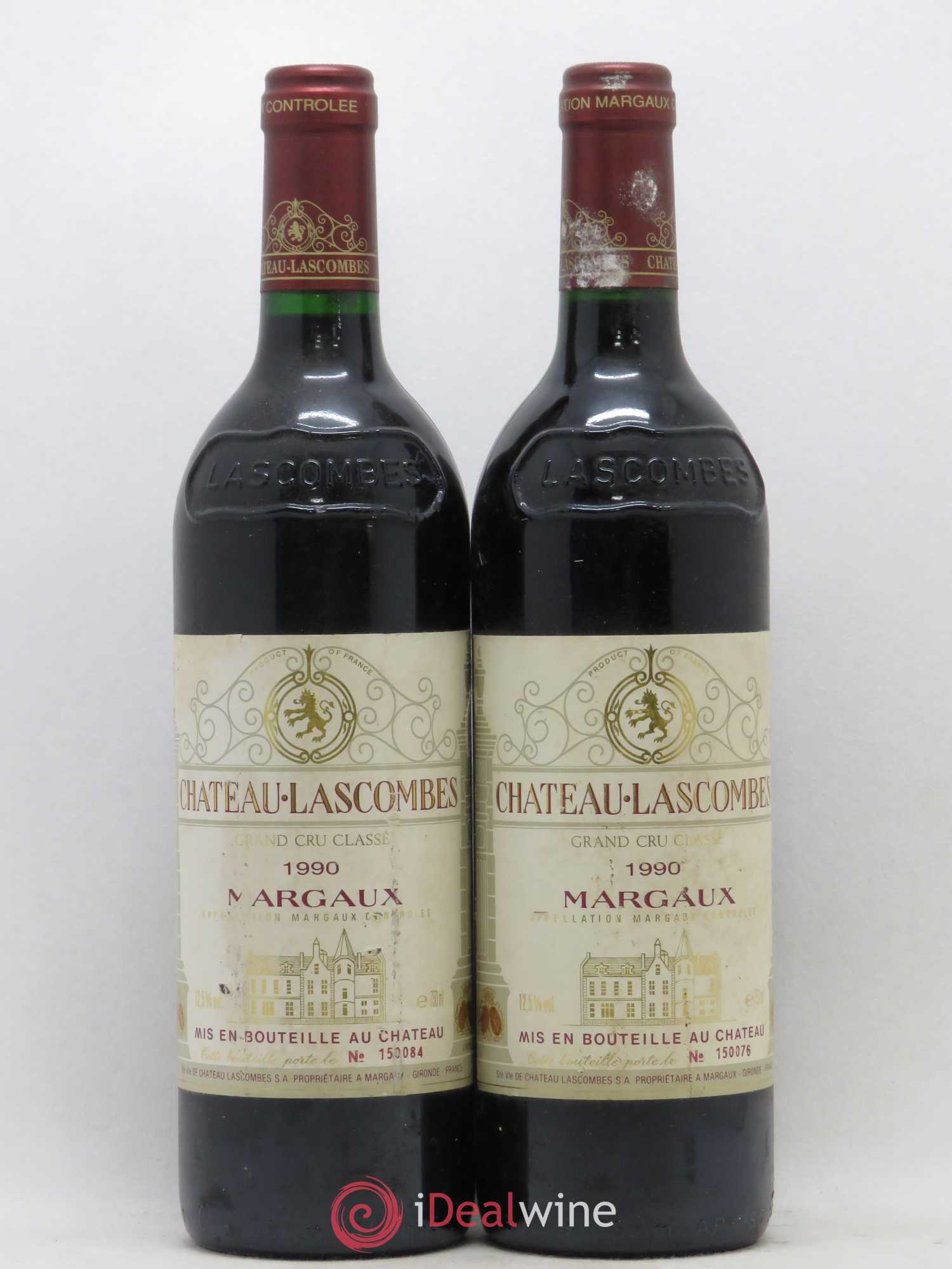 Château Lascombes 2ème Grand Cru Classé 1990 - Lot de 2 bouteilles - 0