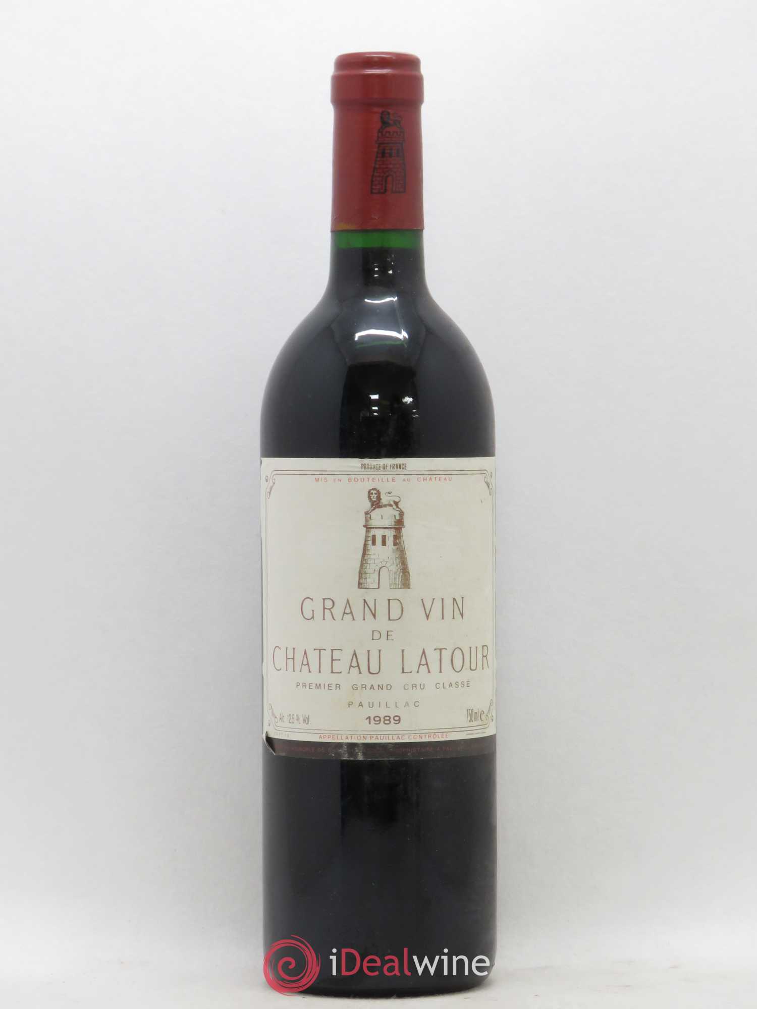 Château Latour 1er Grand Cru Classé 1989 - Lot de 1 bouteille - 0