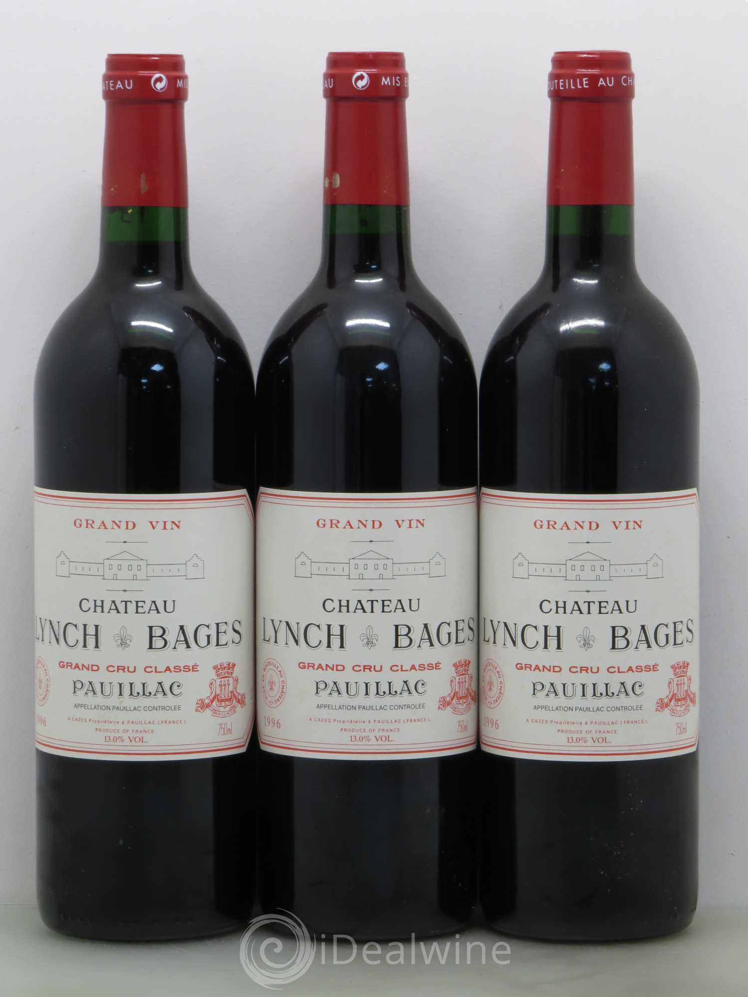 Château Lynch Bages 5ème Grand Cru Classé 1996 - Lot de 12 bouteilles - 2