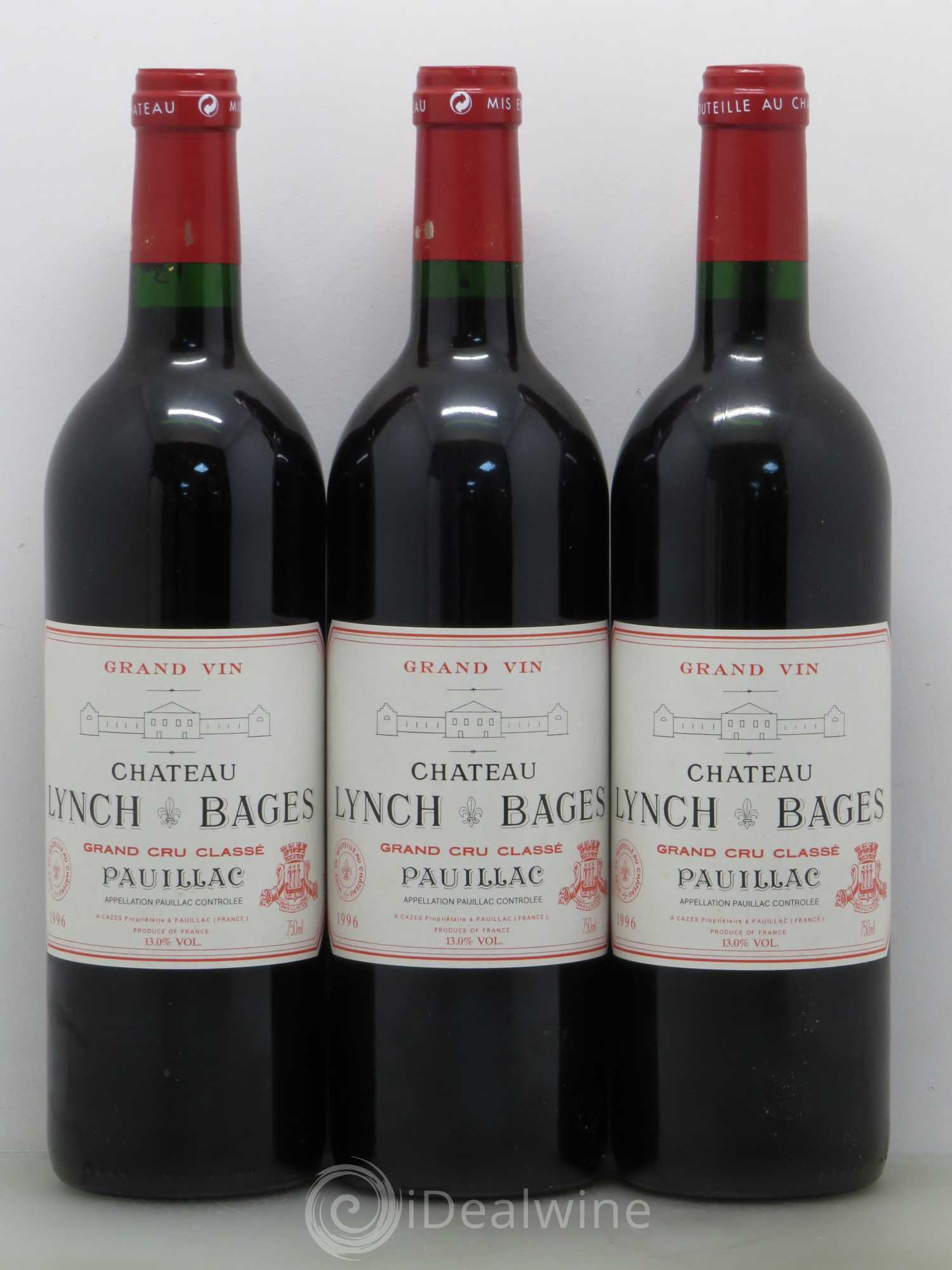 Château Lynch Bages 5ème Grand Cru Classé 1996 - Lot de 12 bouteilles - 3