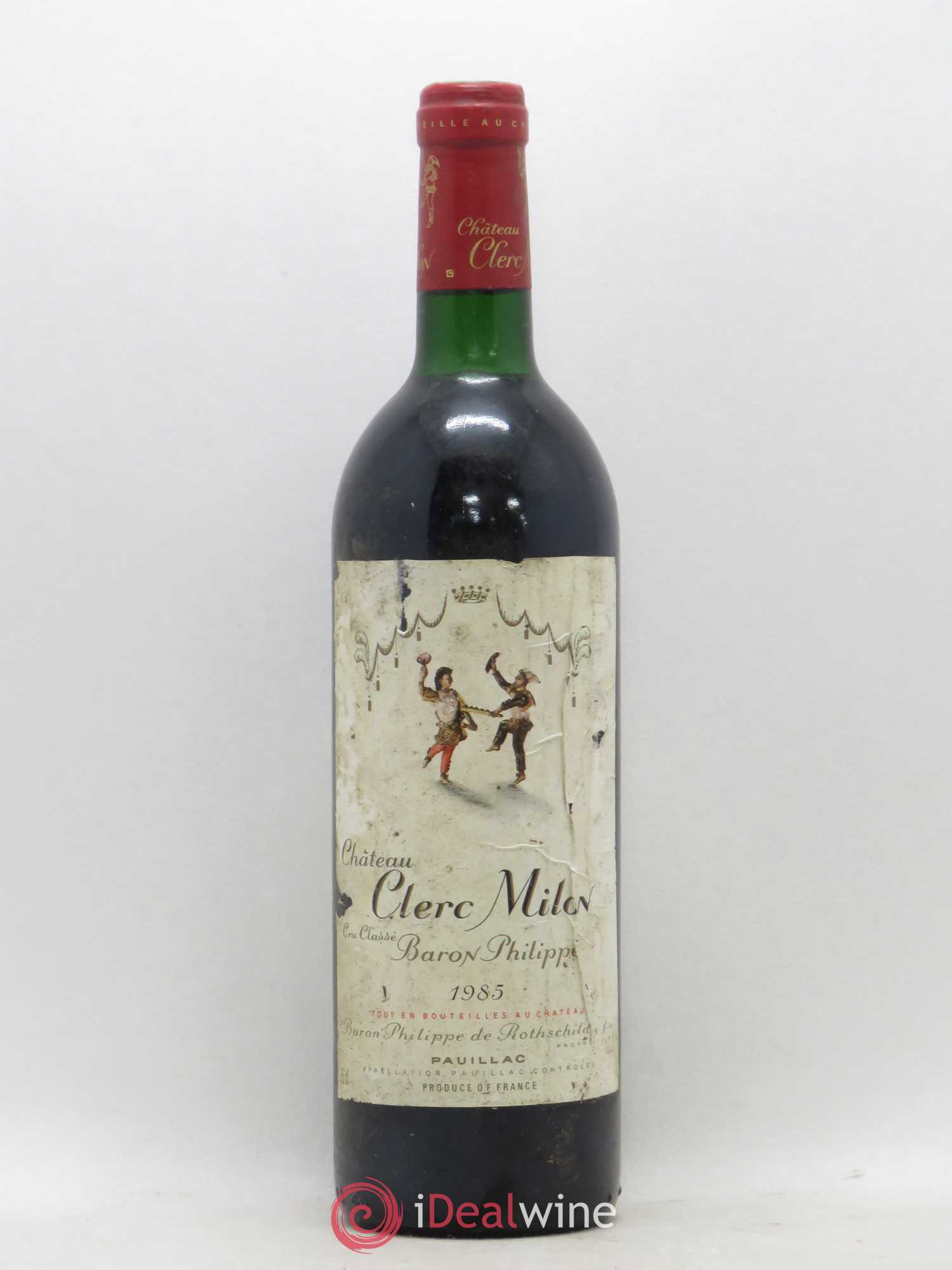 Château Clerc Milon 5ème Grand Cru Classé 1985 - Lot de 1 bouteille - 0