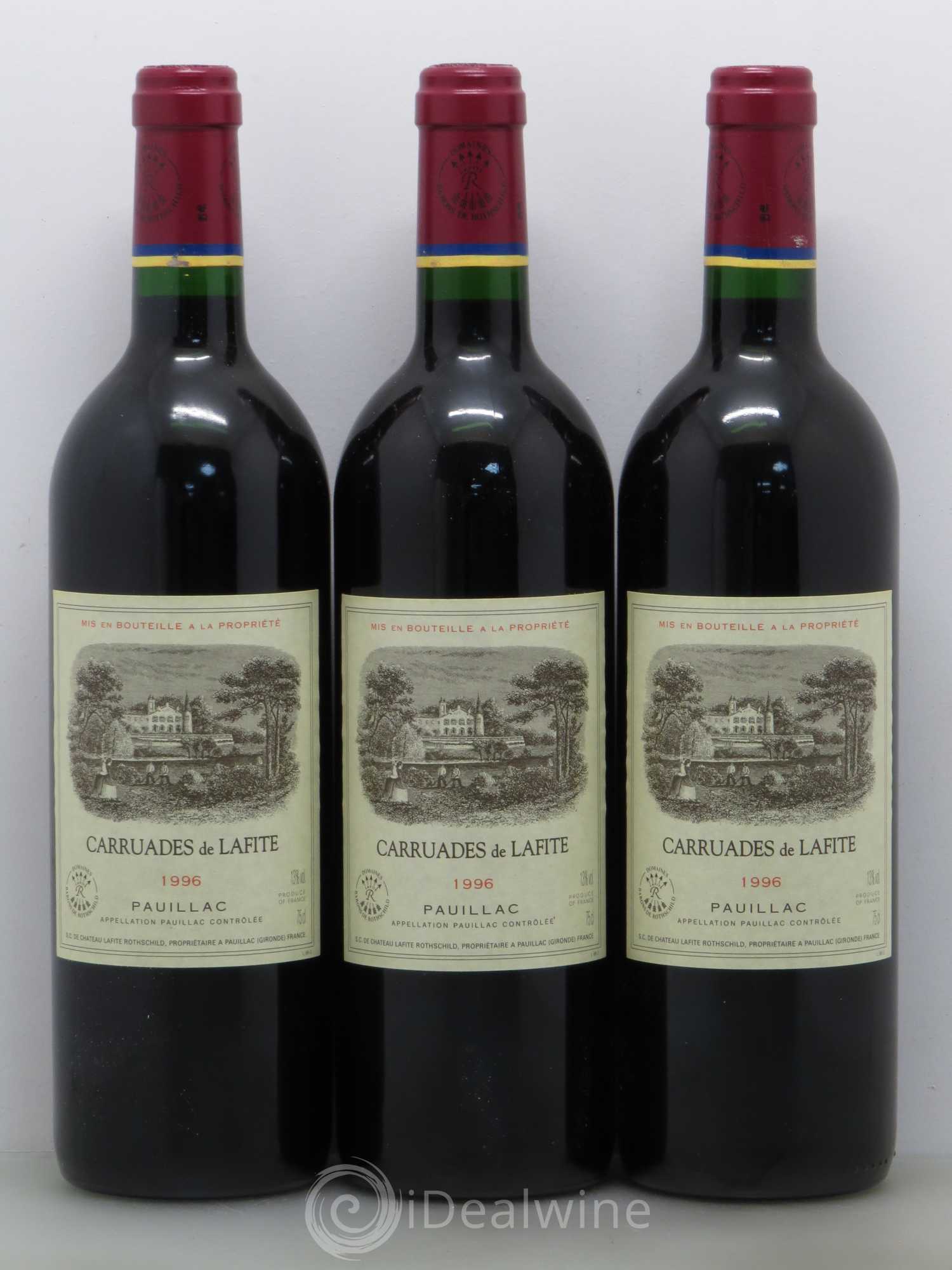 Carruades de Lafite Rothschild Second Vin 1996 - Lot de 12 bouteilles - 1