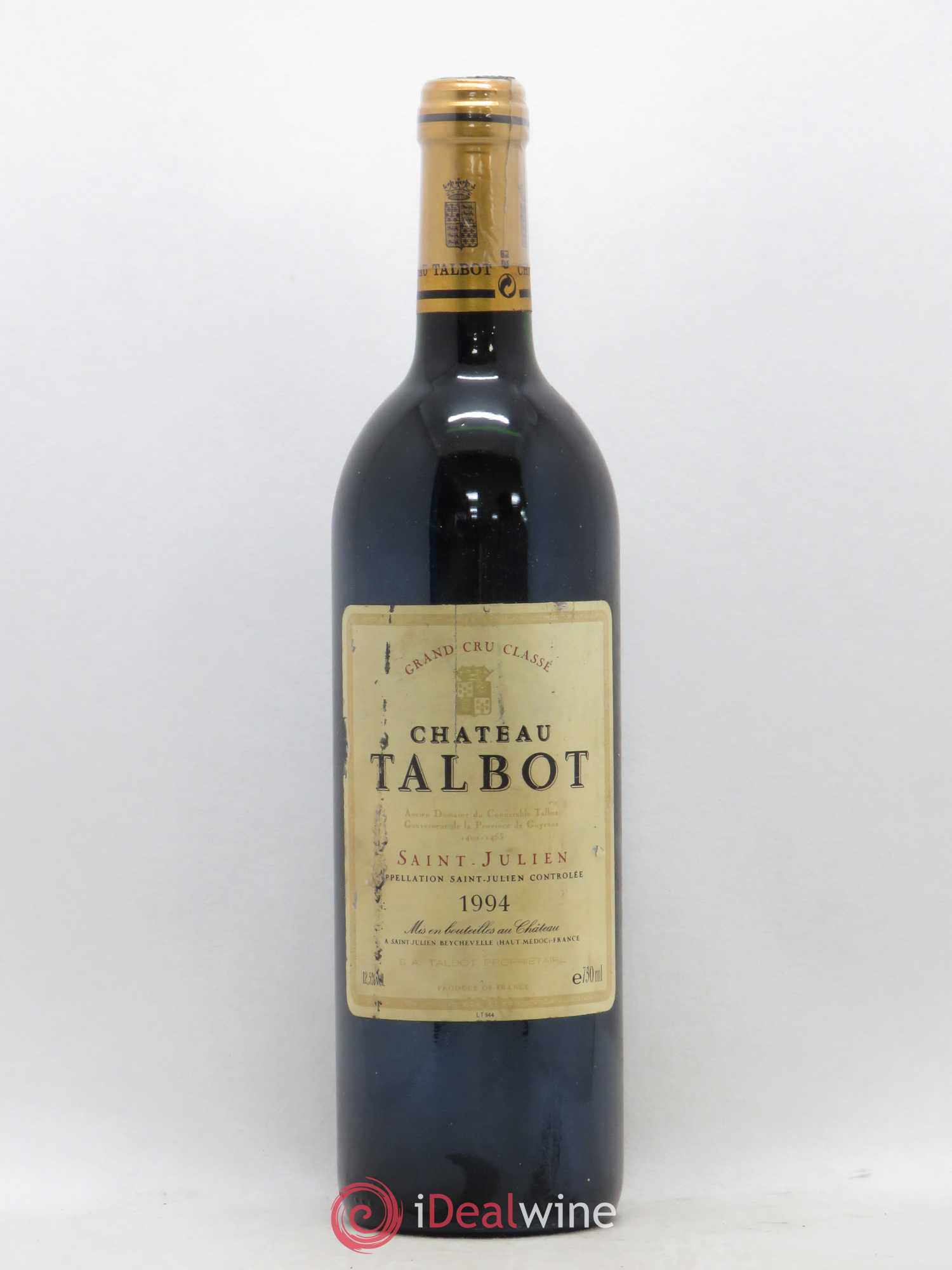 Château Talbot 4ème Grand Cru Classé 1994 - Lot de 1 bouteille - 0