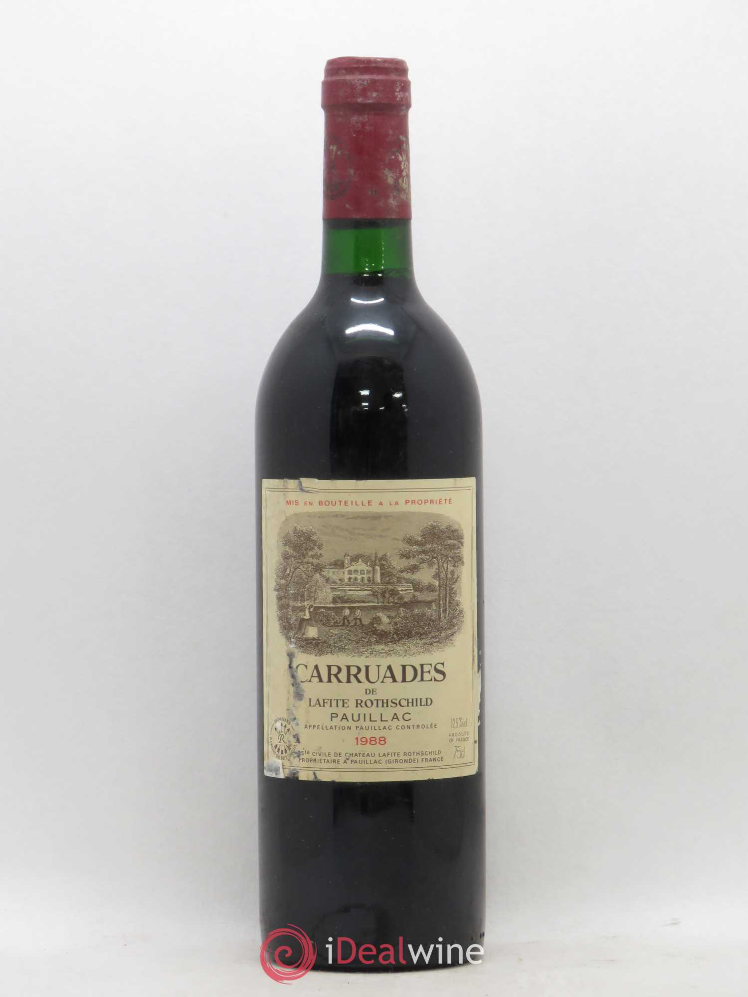 Carruades de Lafite Rothschild Second Vin 1988 - Lot de 1 bouteille - 0