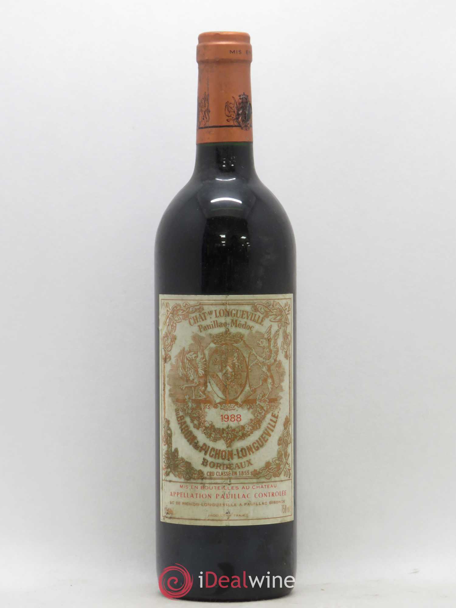 Pichon Longueville Baron 2ème Grand Cru Classé 1988 - Lot de 1 bouteille - 0
