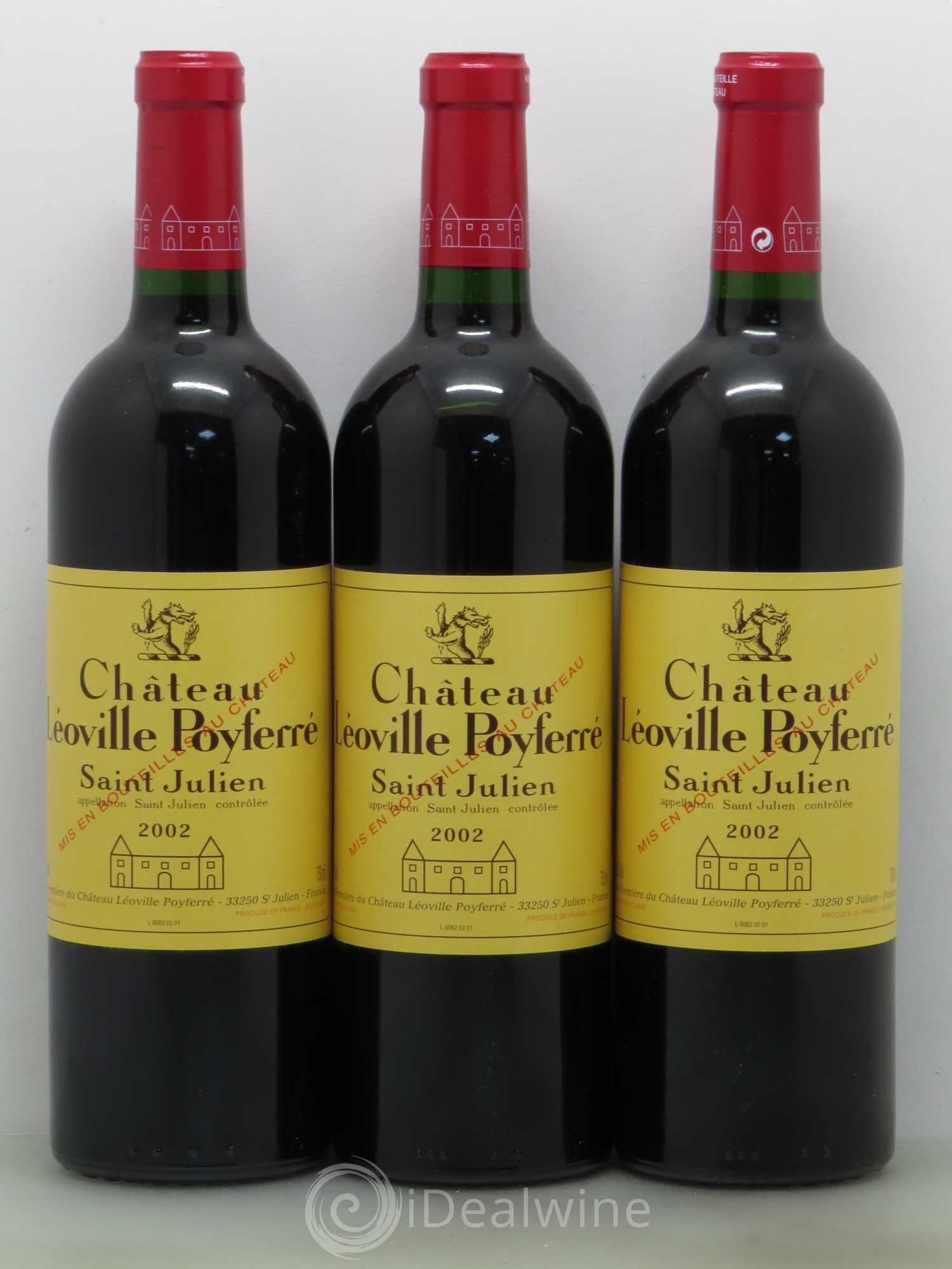 Château Léoville Poyferré 2ème Grand Cru Classé 2002 - Lot de 12 bouteilles - 2