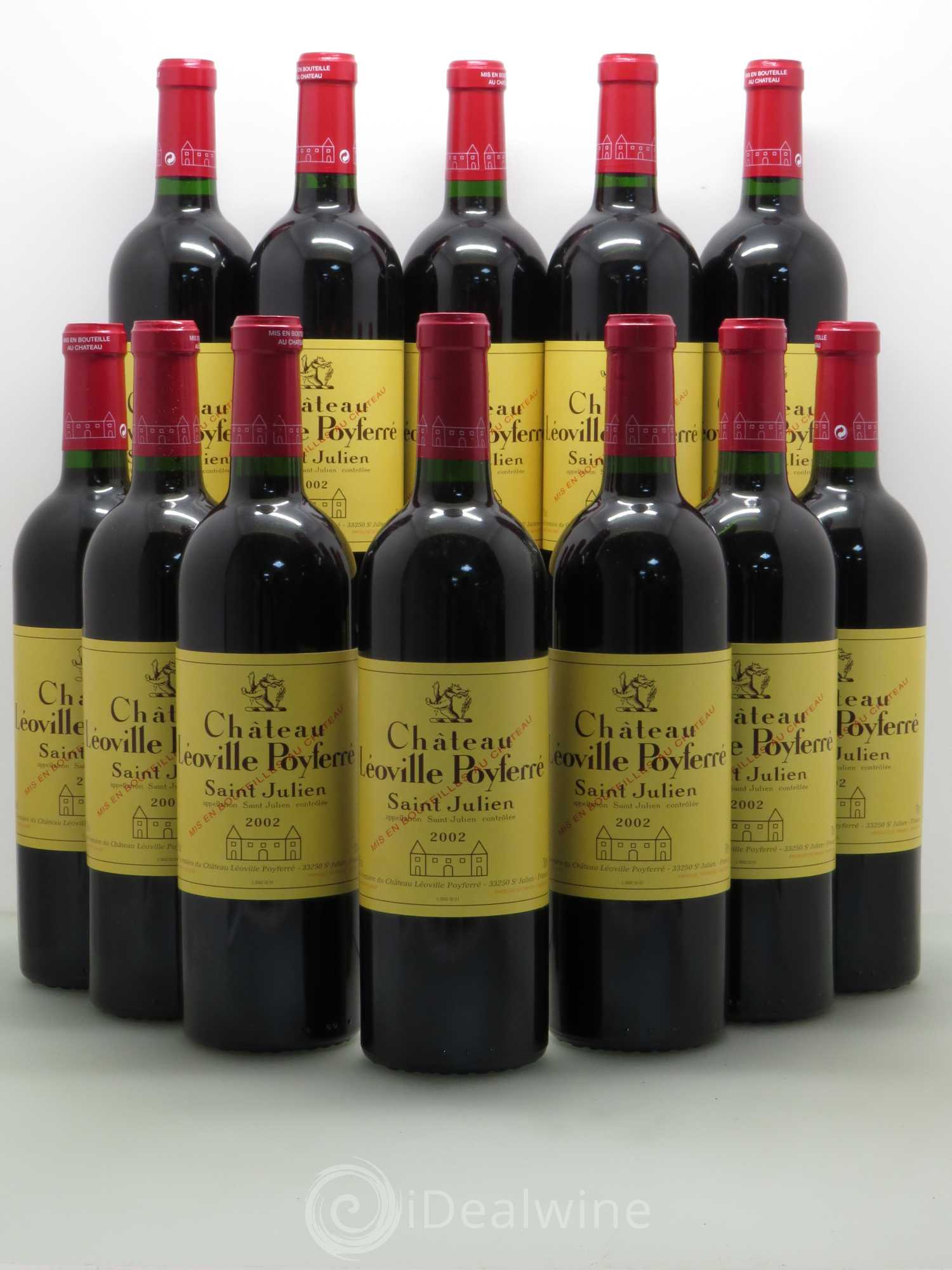 Château Léoville Poyferré 2ème Grand Cru Classé 2002 - Lot de 12 bouteilles - 0