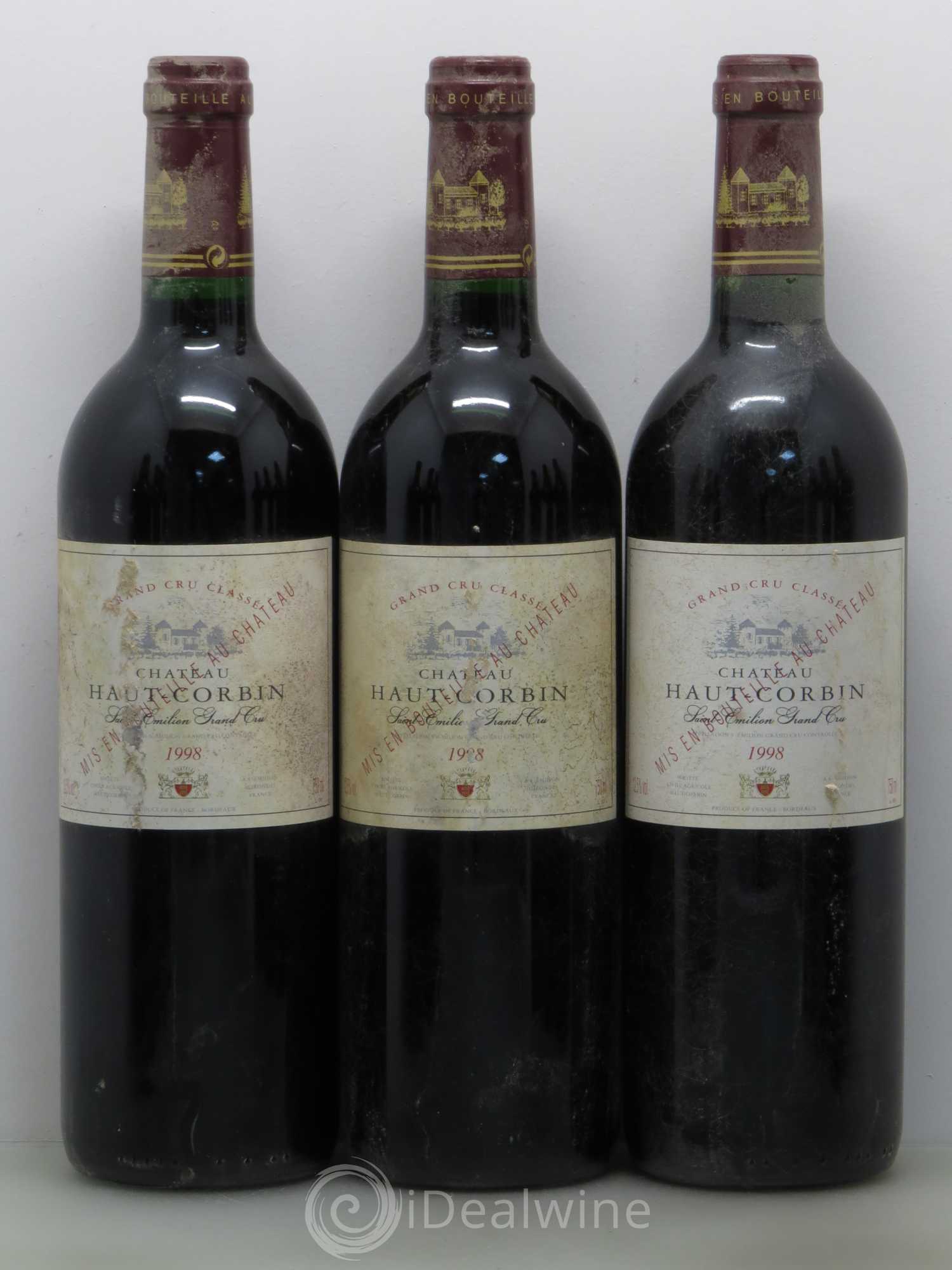 Château Haut Corbin Grand Cru 1998 - Lot de 12 bouteilles - 2