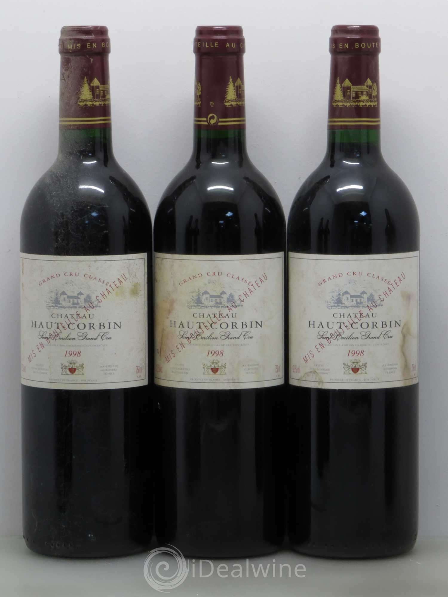 Château Haut Corbin Grand Cru 1998 - Lot de 12 bouteilles - 3