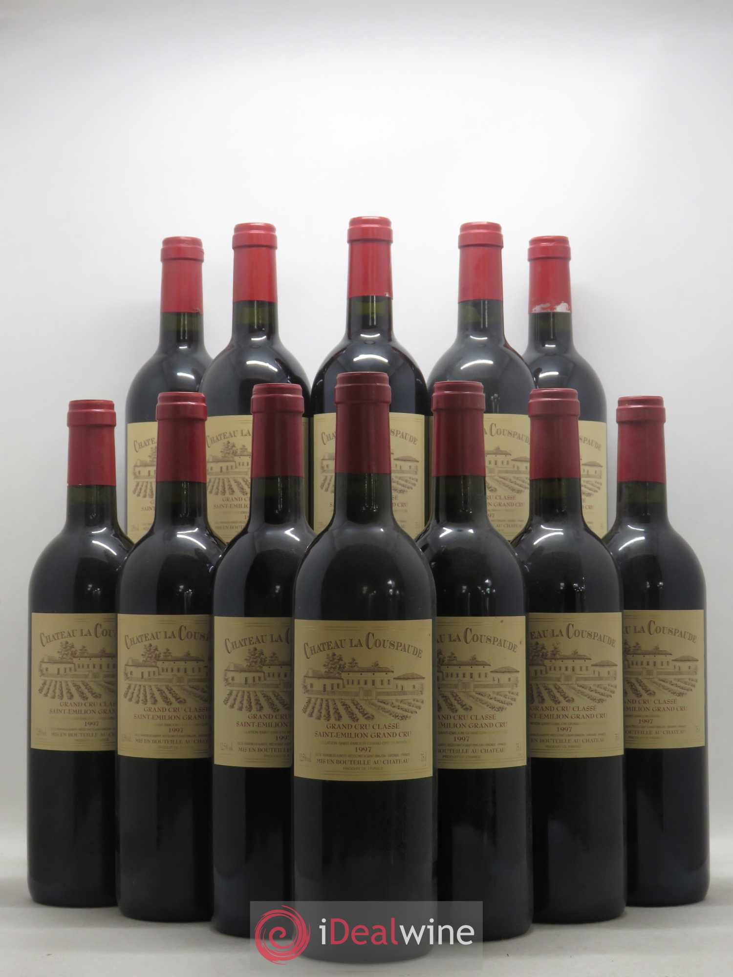 Château la Couspaude Grand Cru Classé 1997 - Lot de 12 bouteilles - 0