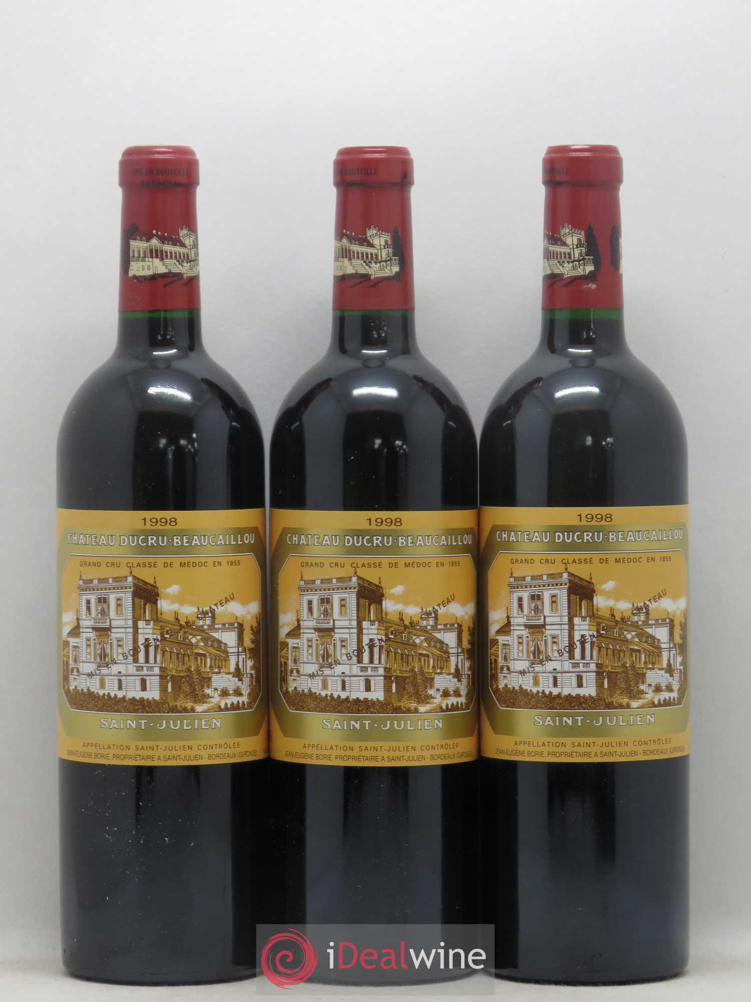 Château Ducru Beaucaillou 2ème Grand Cru Classé 1998 - Lot de 3 bouteilles - 0