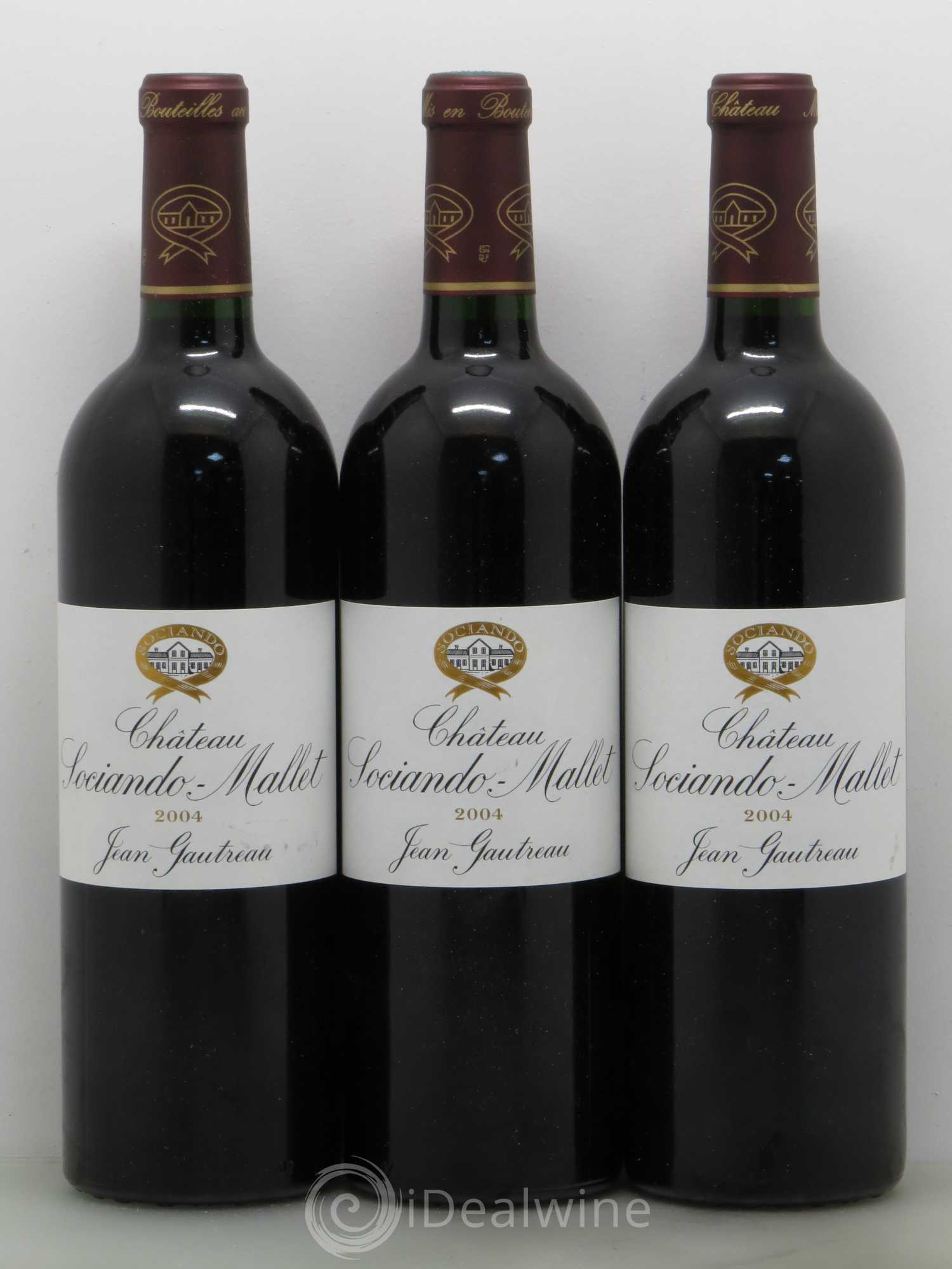 Château Sociando Mallet 2004 - Lot de 6 bouteilles - 1