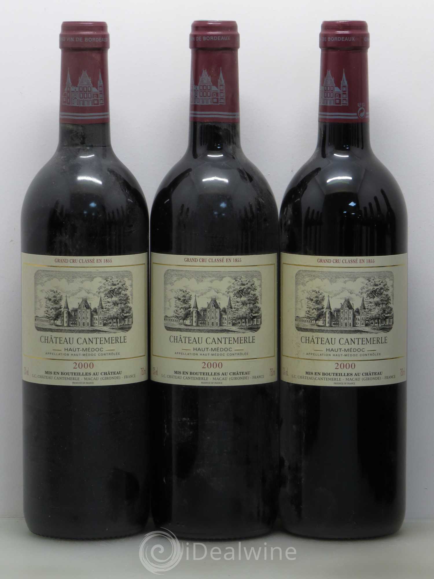 Château Cantemerle 5ème Grand Cru Classé 2000 - Lot de 12 bouteilles - 1