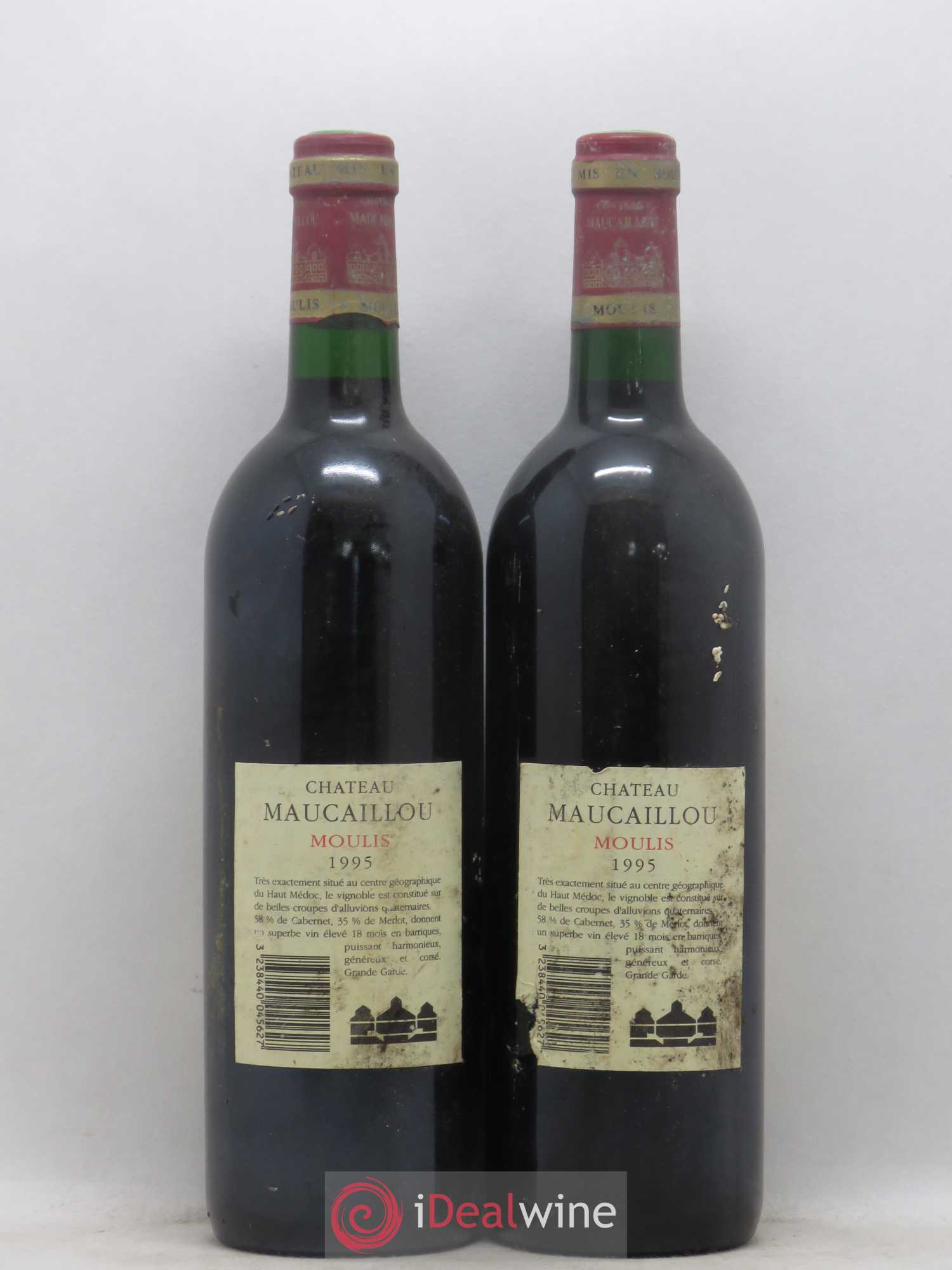 Château Maucaillou 1995 - Lot de 2 bouteilles - 1