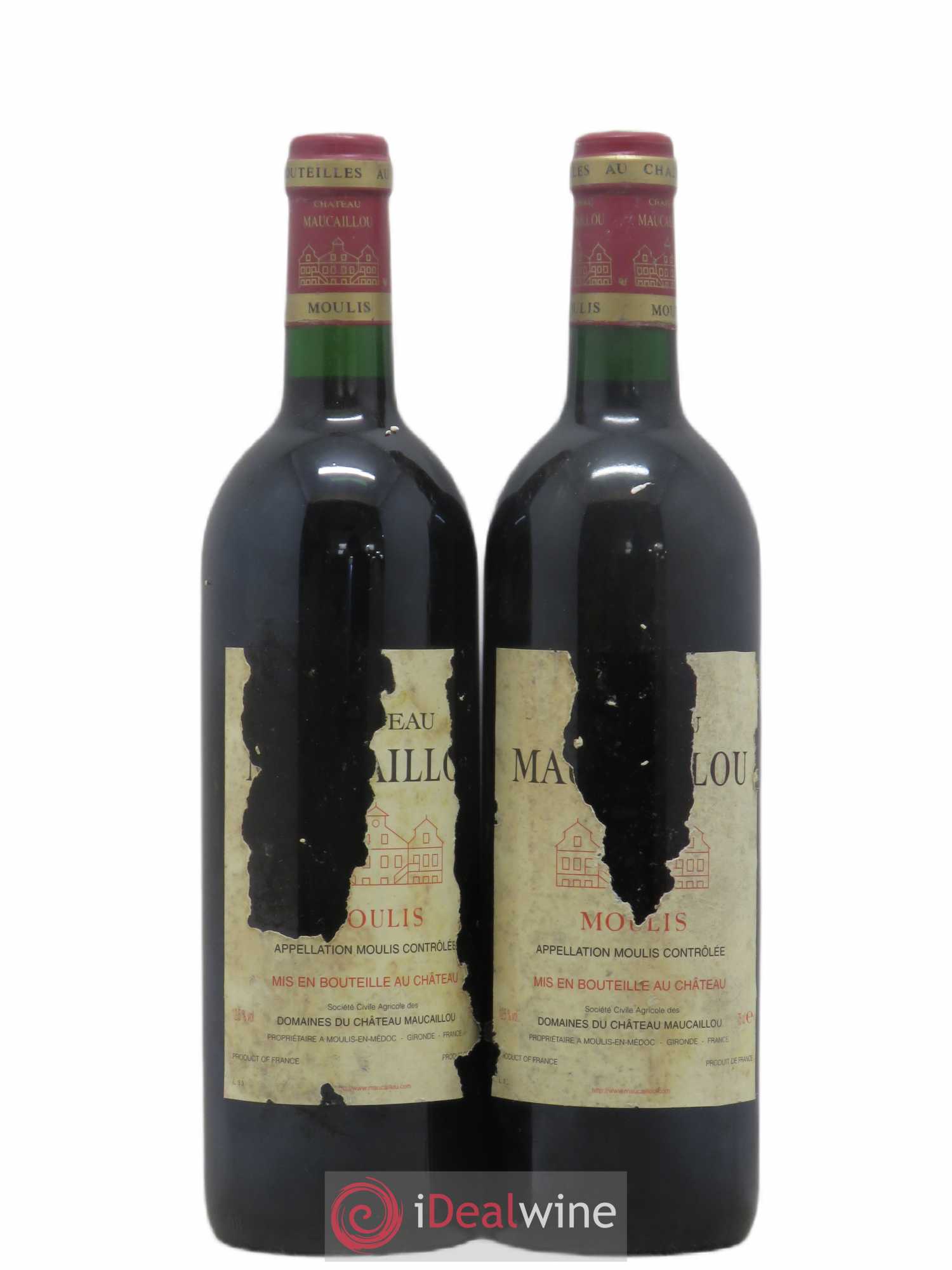 Château Maucaillou 1995 - Lot de 2 bouteilles - 0