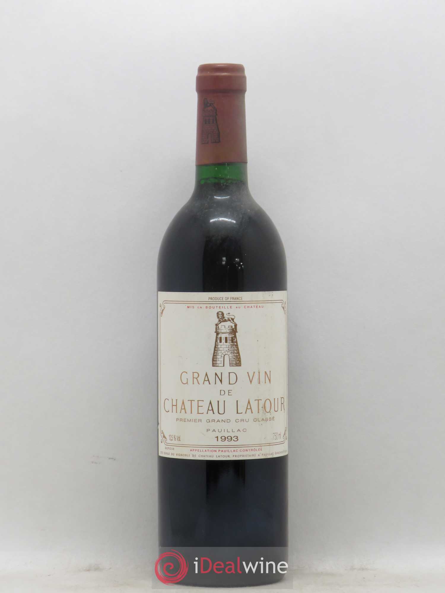 Château Latour 1er Grand Cru Classé 1993 - Lot de 1 bouteille - 0