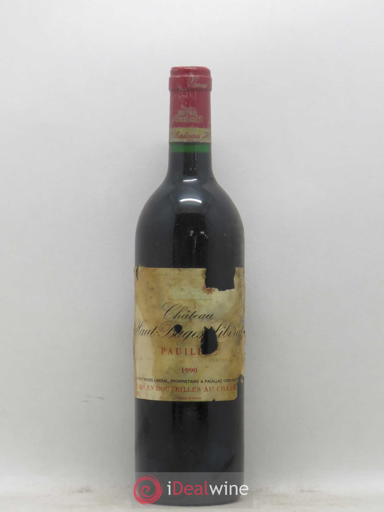 Château Haut Bages Libéral 5ème Grand Cru Classé 1990 - Lot de 1 bouteille - 0