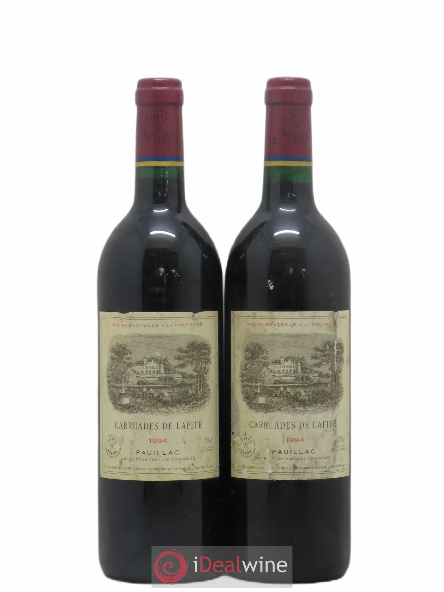 Carruades de Lafite Rothschild Second Vin 1994 - Lot de 2 bouteilles - 0