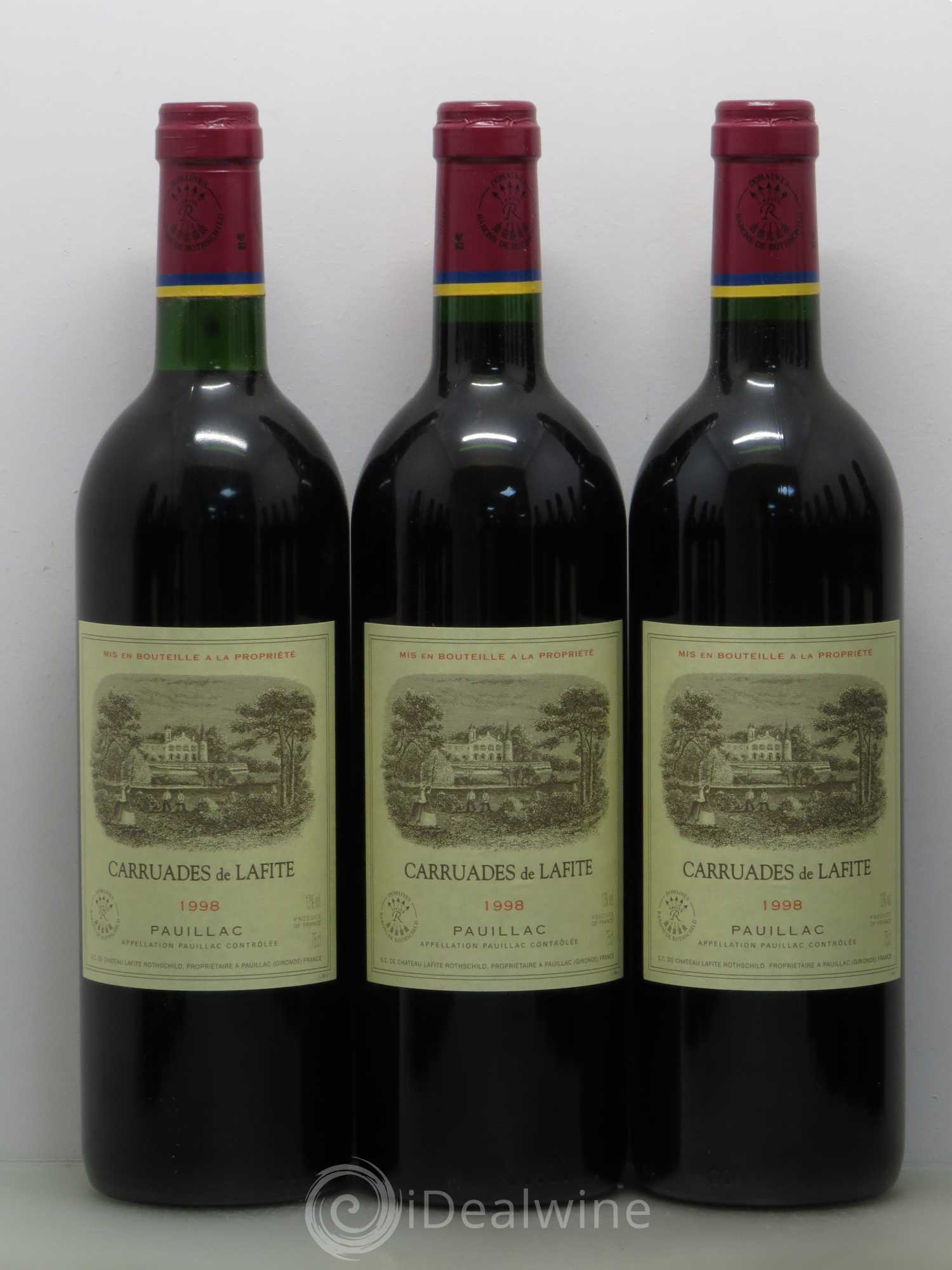 Carruades de Lafite Rothschild Second Vin 1998 - Lot de 12 bouteilles - 1