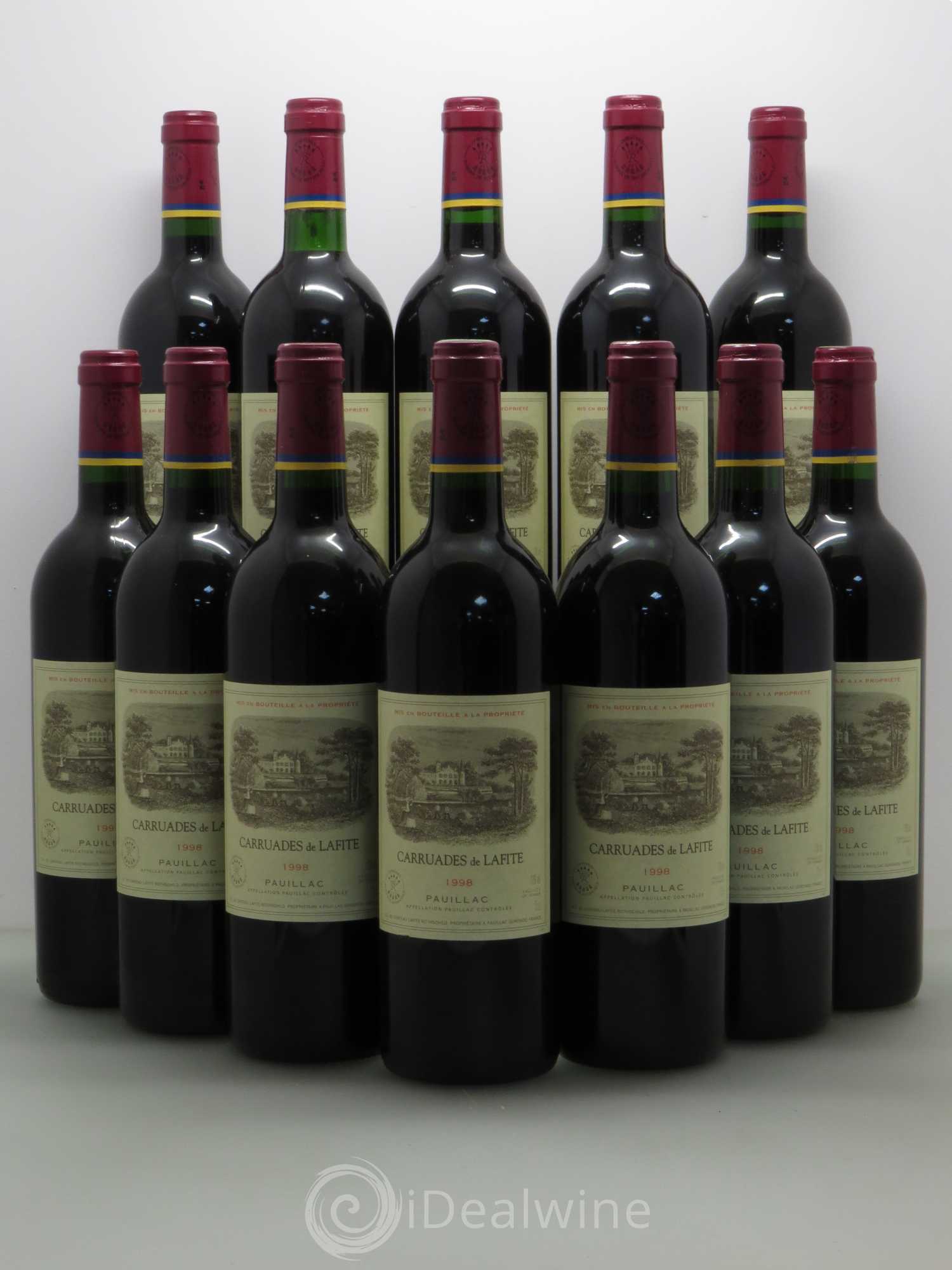 Carruades de Lafite Rothschild Second Vin 1998 - Lot de 12 bouteilles - 0