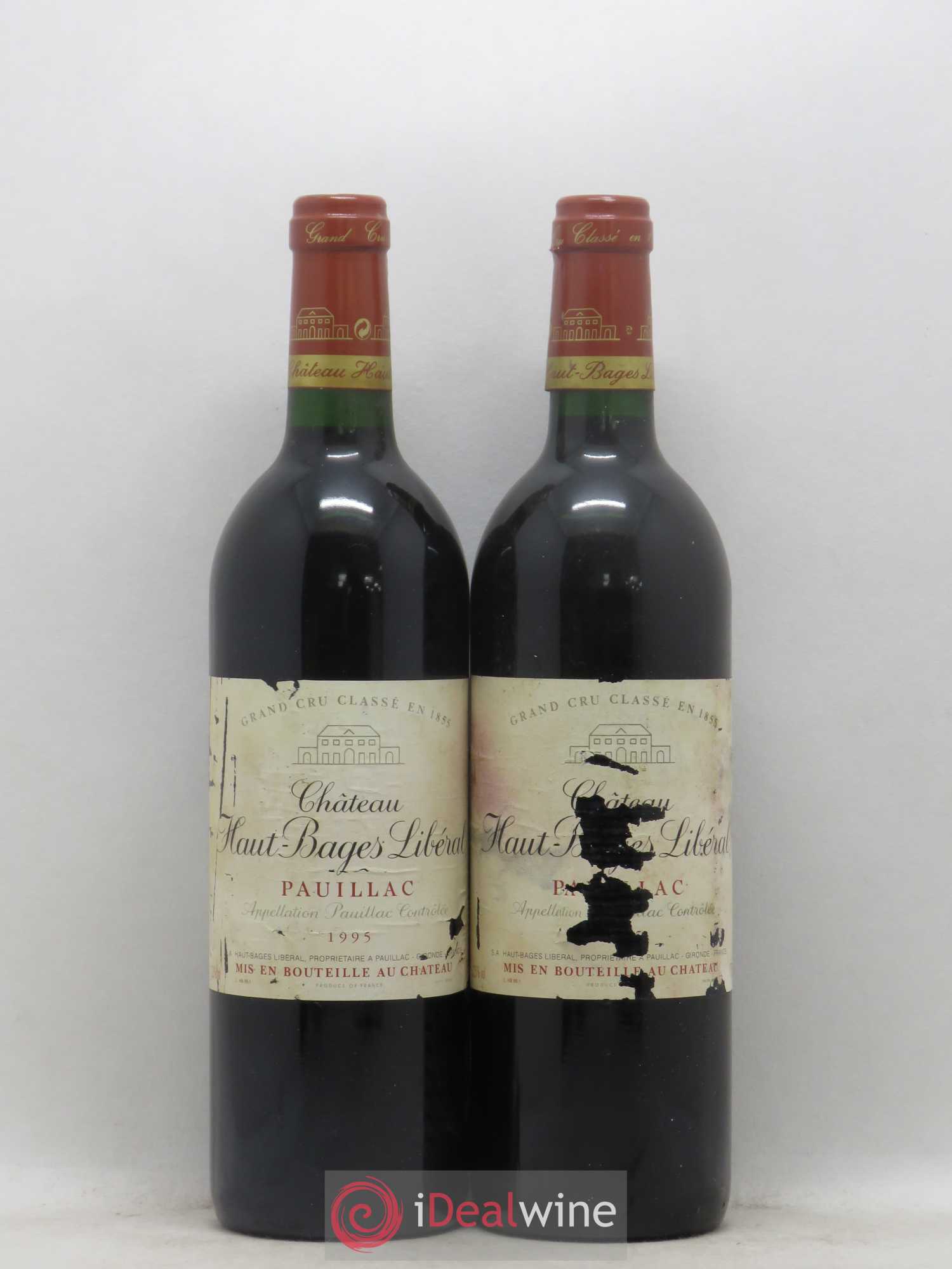 Château Haut Bages Libéral 5ème Grand Cru Classé 1995 - Lot de 2 bouteilles - 0