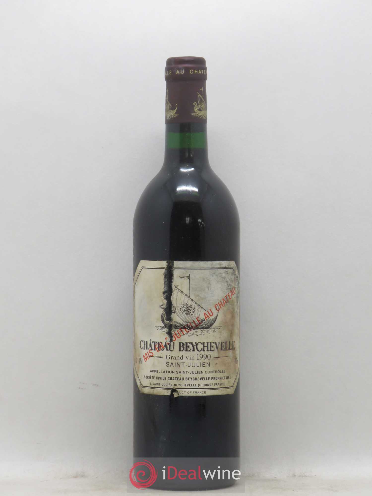Château Beychevelle 4ème Grand Cru Classé 1990 - Lot de 1 bouteille - 0