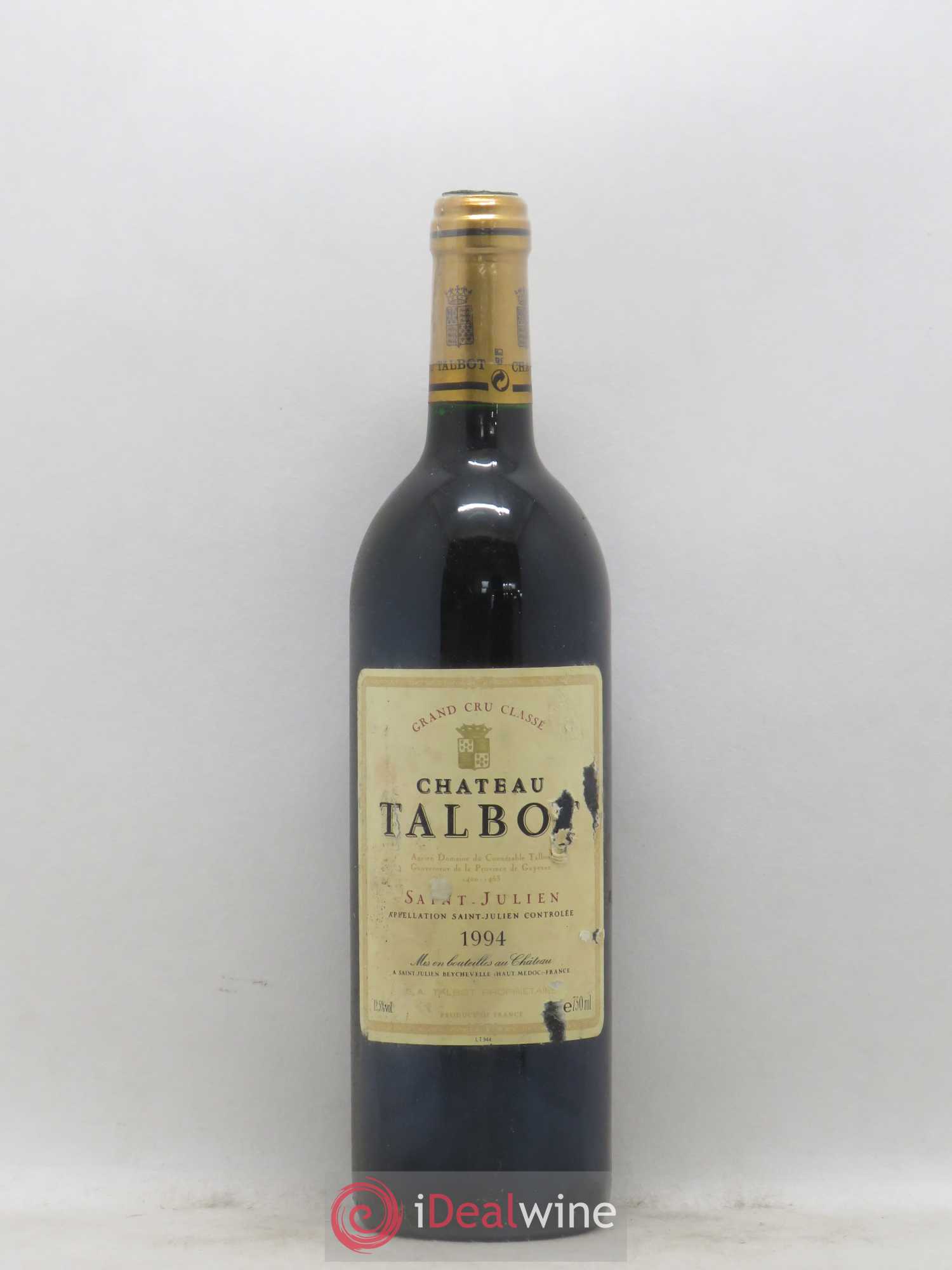 Château Talbot 4ème Grand Cru Classé 1994 - Lot de 1 bouteille - 0