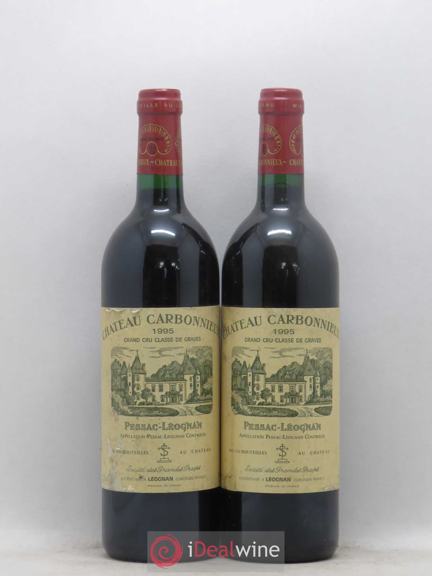 Château Carbonnieux Cru Classé de Graves 1995 - Lot de 2 bouteilles - 0