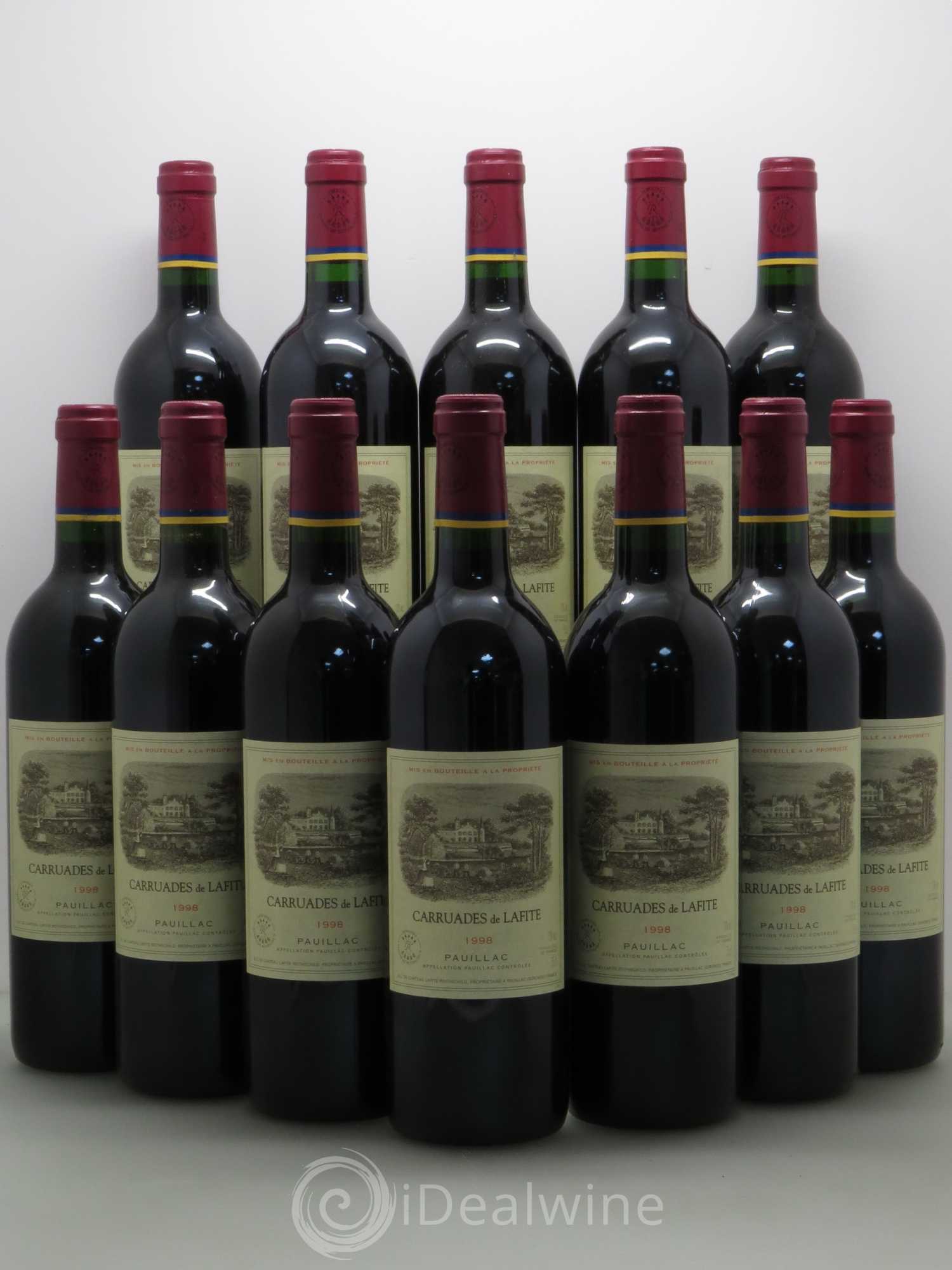 Carruades de Lafite Rothschild Second Vin 1998 - Lot de 12 bouteilles - 0
