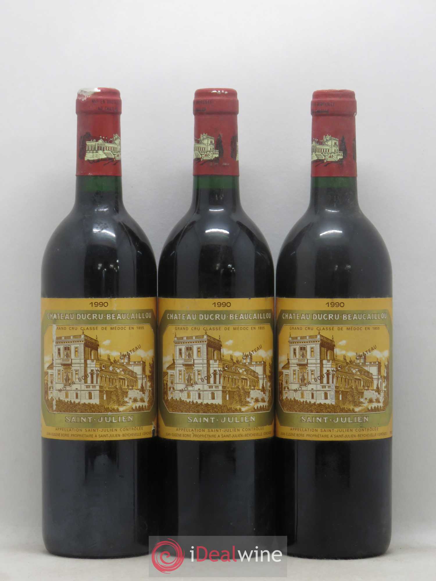 Château Ducru Beaucaillou 2ème Grand Cru Classé 1990 - Lot de 3 bouteilles - 0