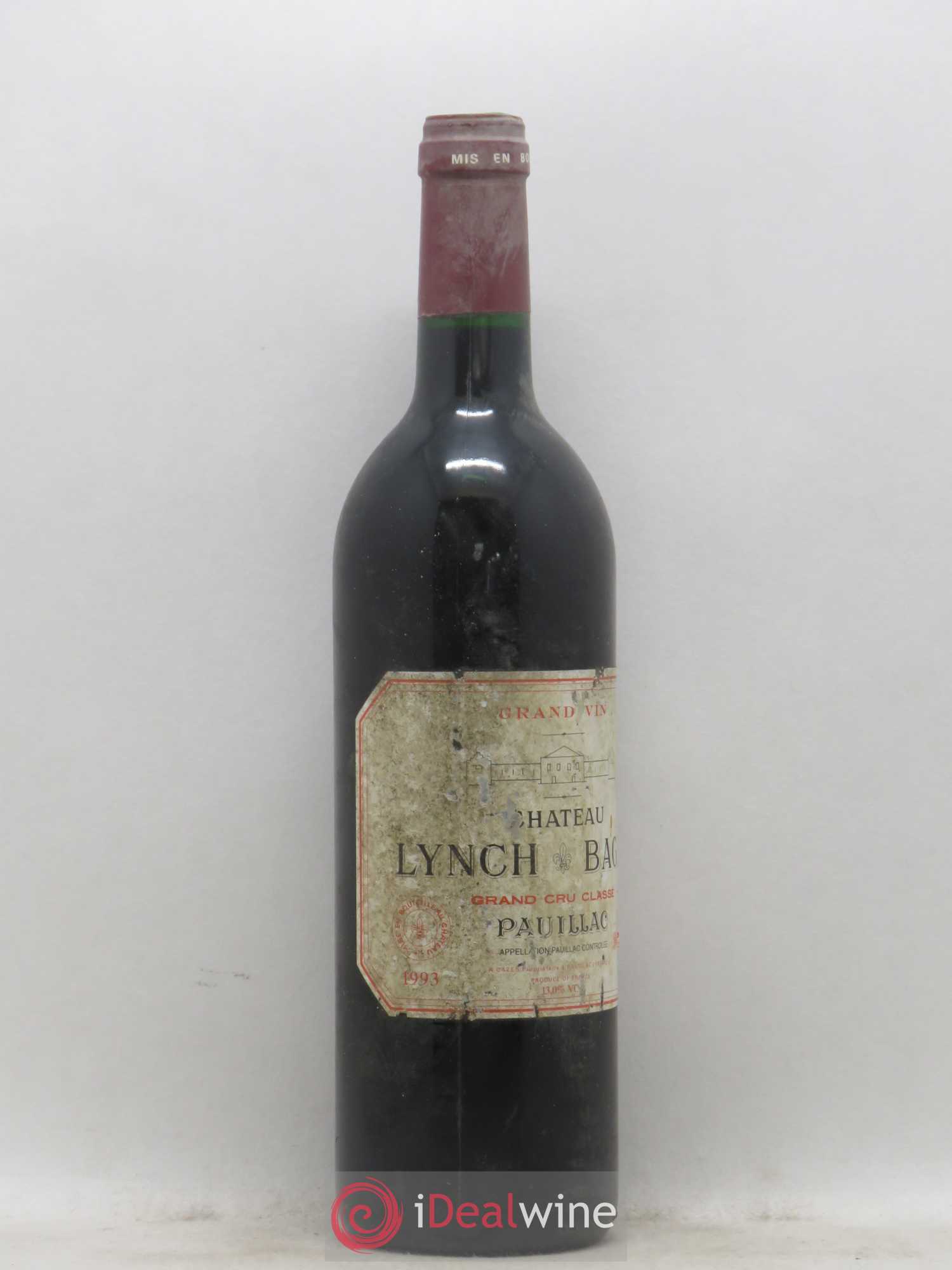 Château Lynch Bages 5ème Grand Cru Classé 1993 - Lot de 1 bouteille - 1