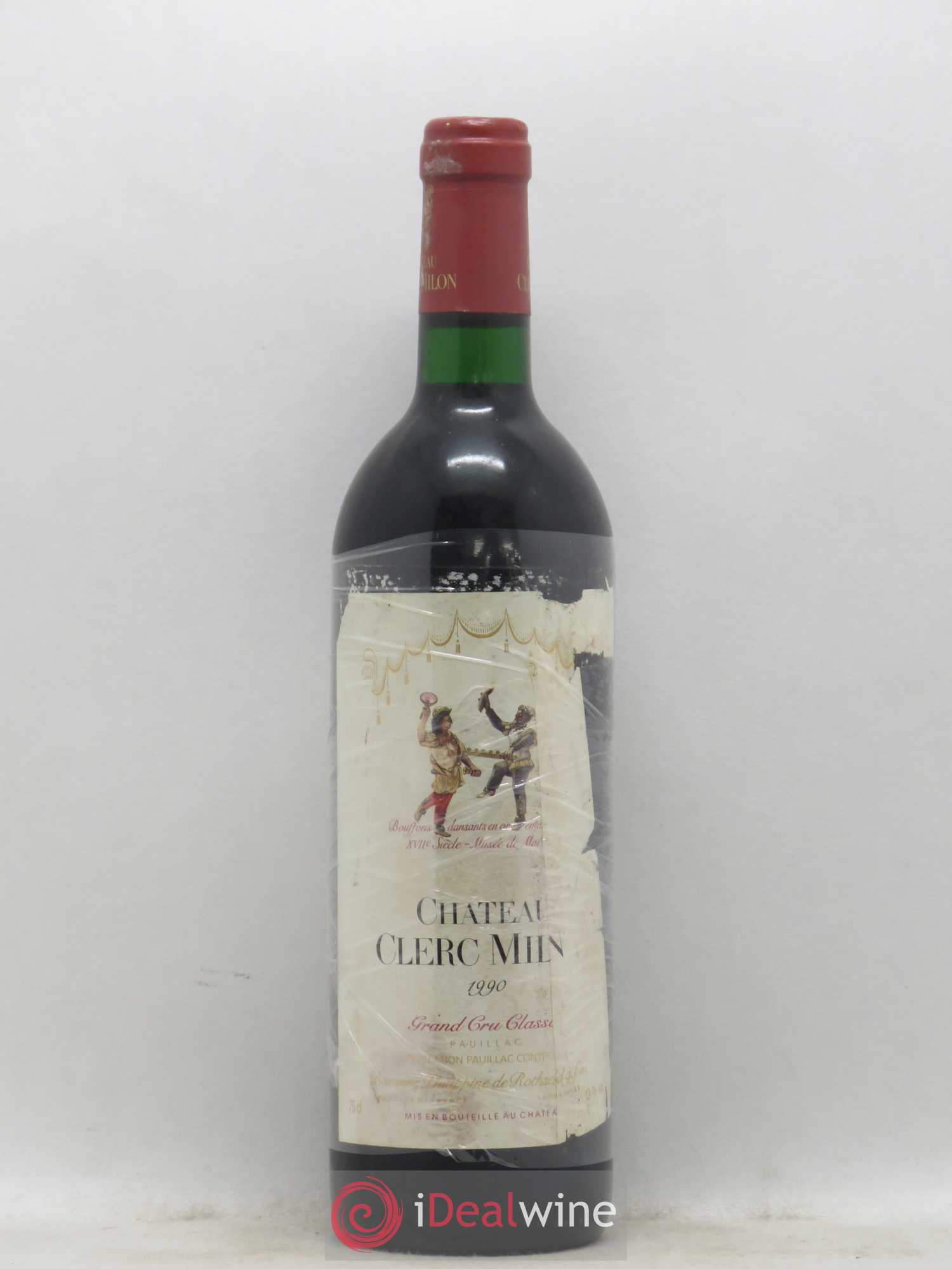 Château Clerc Milon 5ème Grand Cru Classé 1990 - Lot de 1 bouteille - 0
