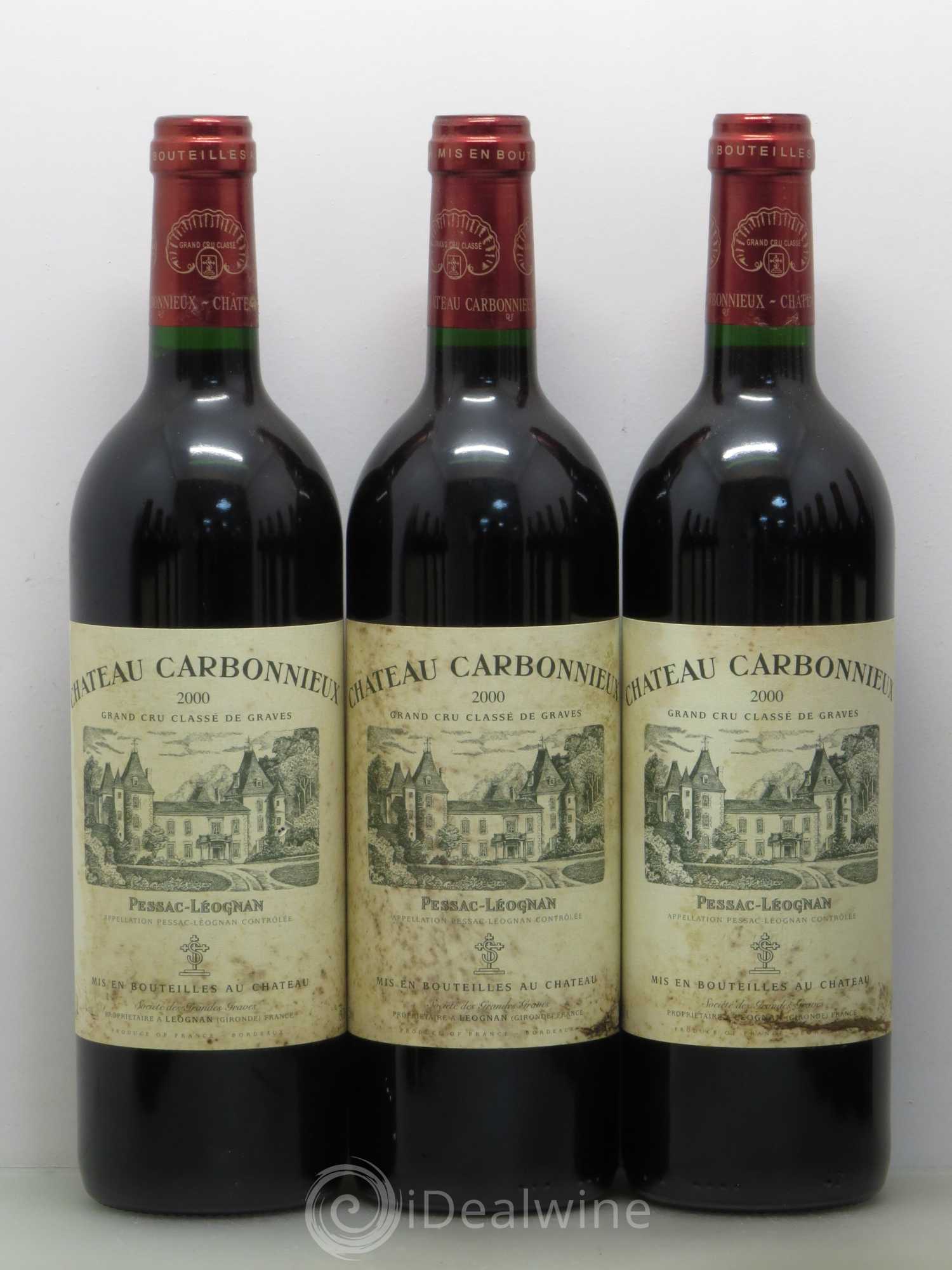 Château Carbonnieux Cru Classé de Graves 2000 - Lot de 12 bouteilles - 1