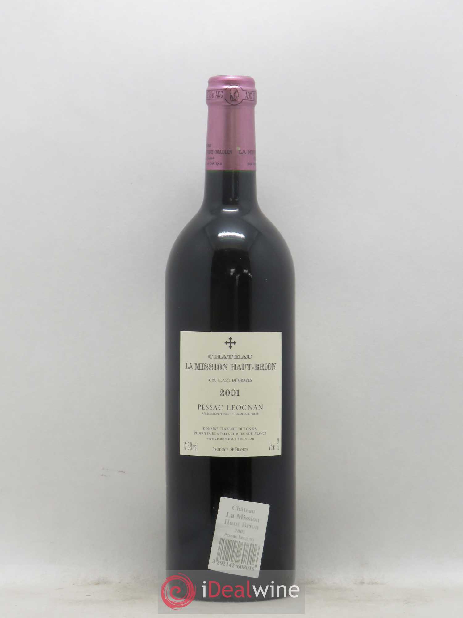 Château la Mission Haut-Brion Cru Classé de Graves 2001 - Posten von 1 Flasche - 1