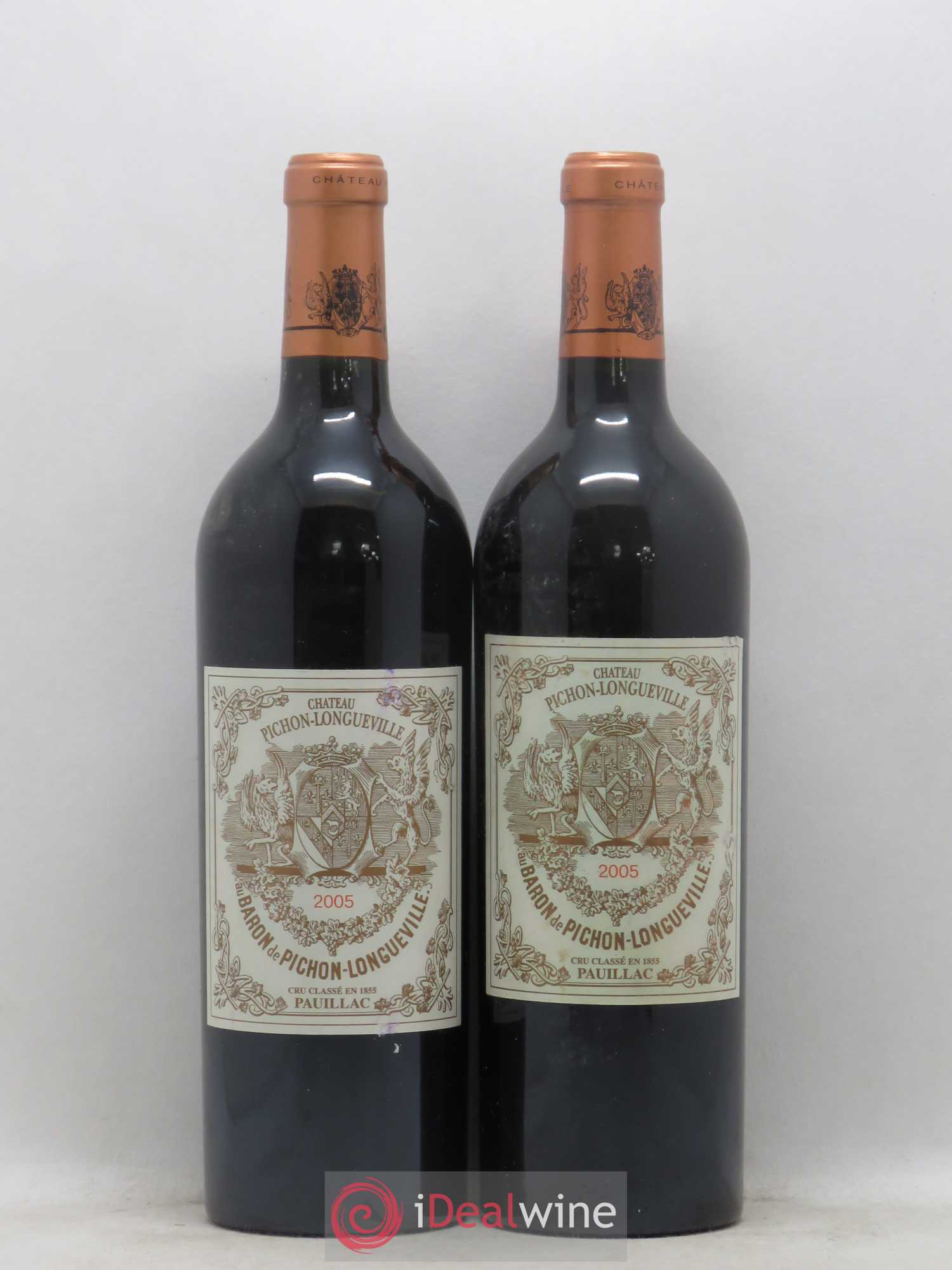 Pichon Longueville Baron 2ème Grand Cru Classé 2005 - Lot de 2 bouteilles - 0