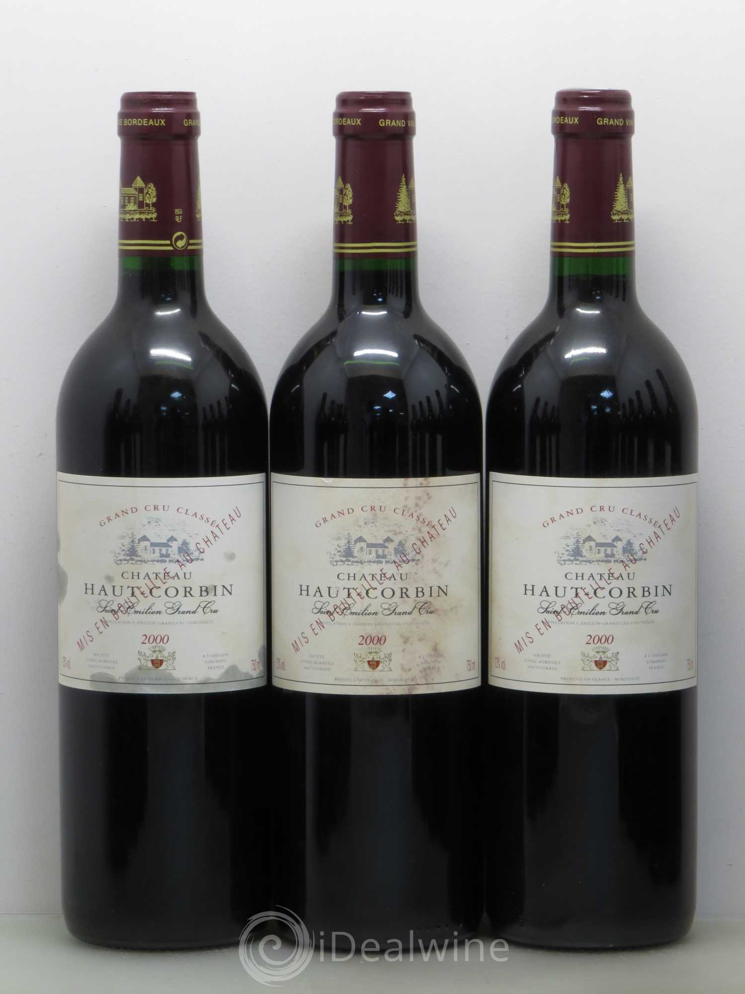 Château Haut Corbin Grand Cru 2000 - Lot de 12 bouteilles - 1
